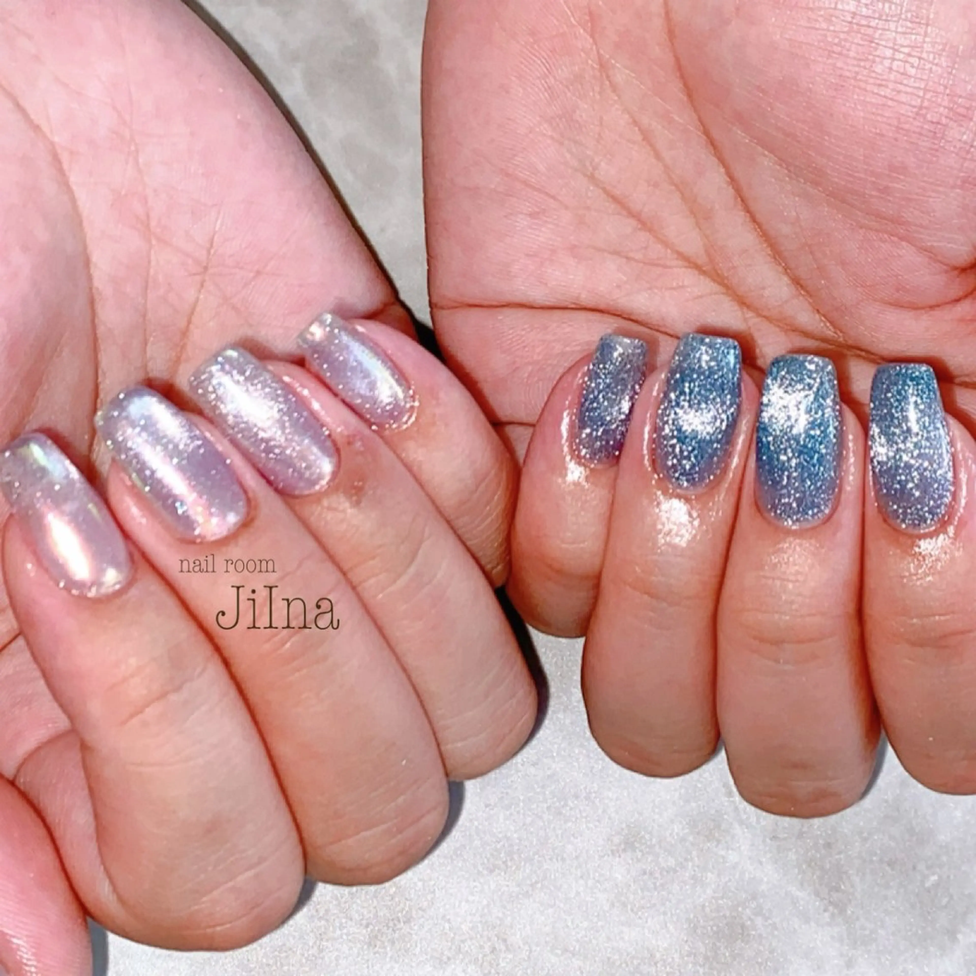 ネイル フラッシュネイル マグネットネイル nail room JiInaのネイルデザイン