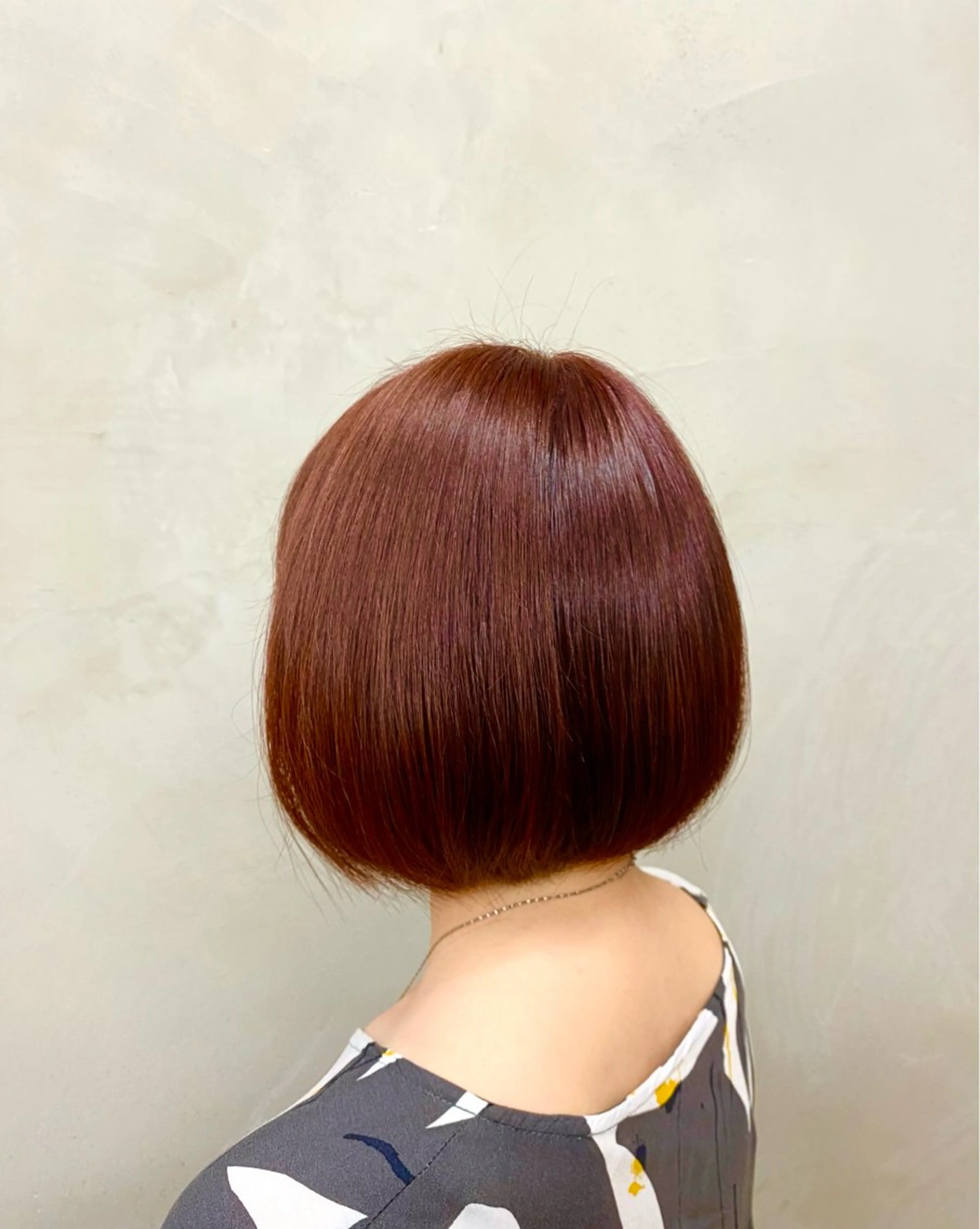 ショート カラー ブリーチ ブラウンカラー ブリーチなしカラー レッドカラー レッドブラウン ヘアカラー 🦋 misaki🦋のヘアスタイル