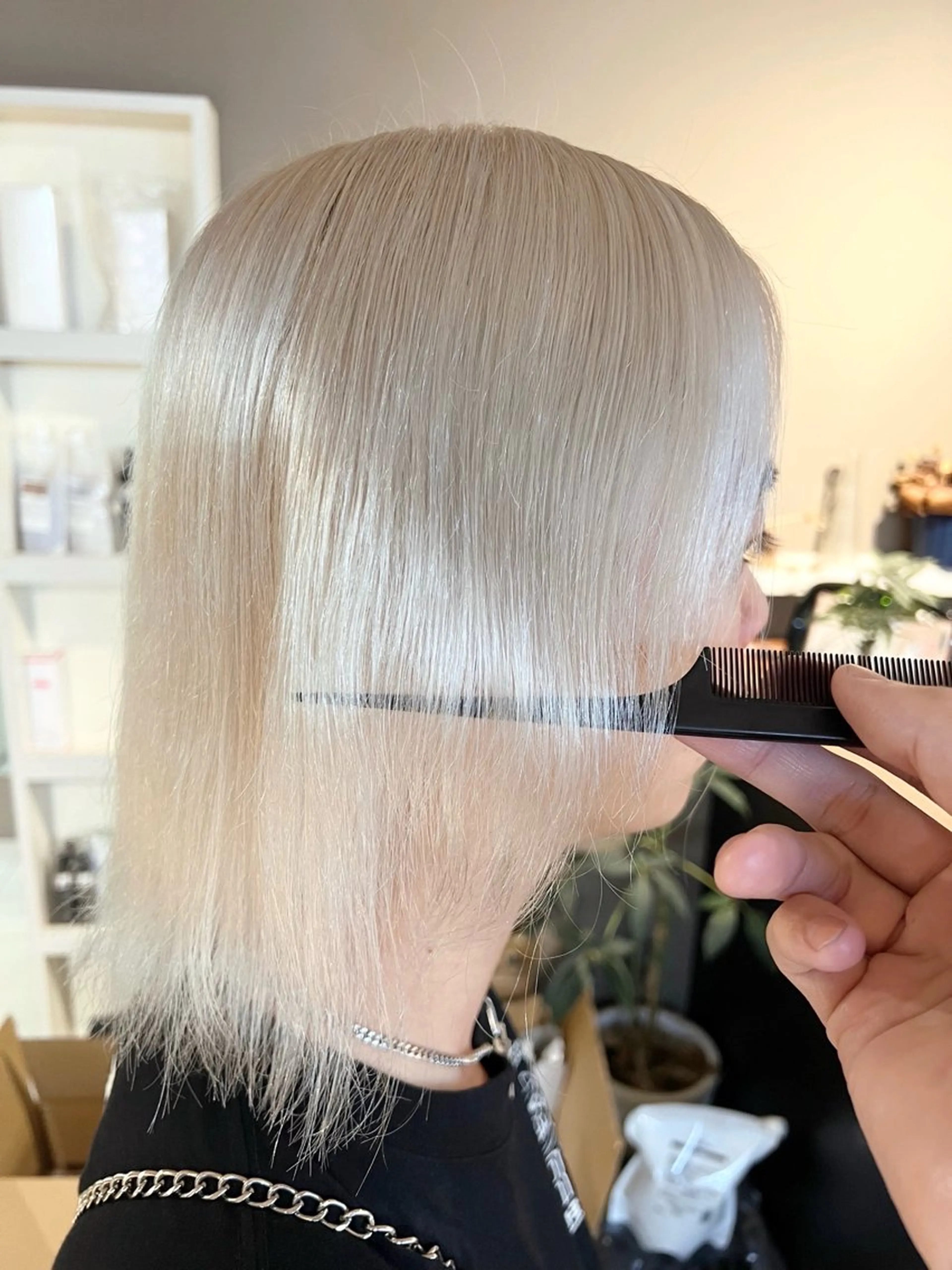 ミディアム カラー ブリーチ daiki 原宿のヘアスタイル