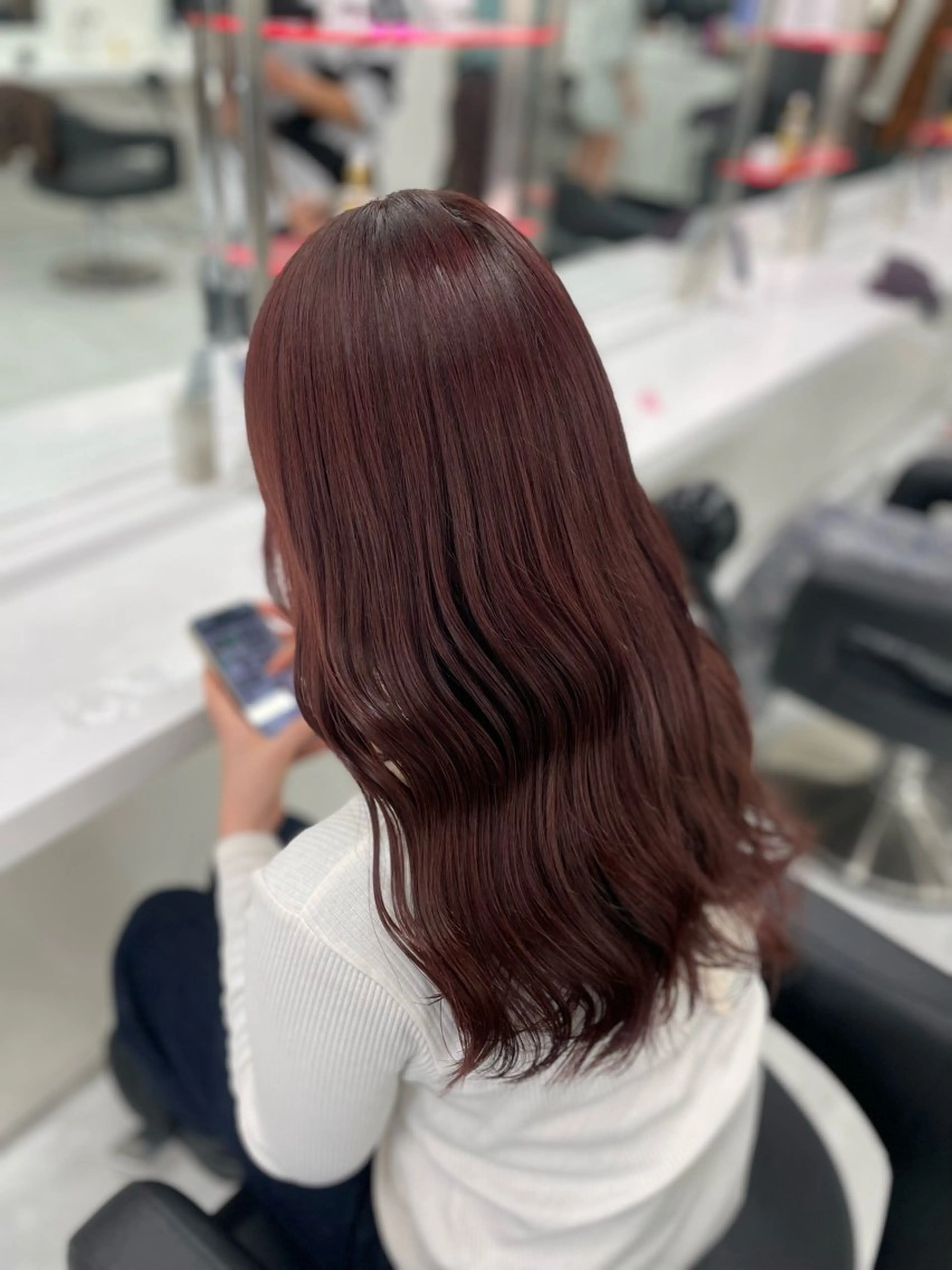 ロング ヘアカラー お洒落暖色 🍒AOI🍒のヘアスタイル