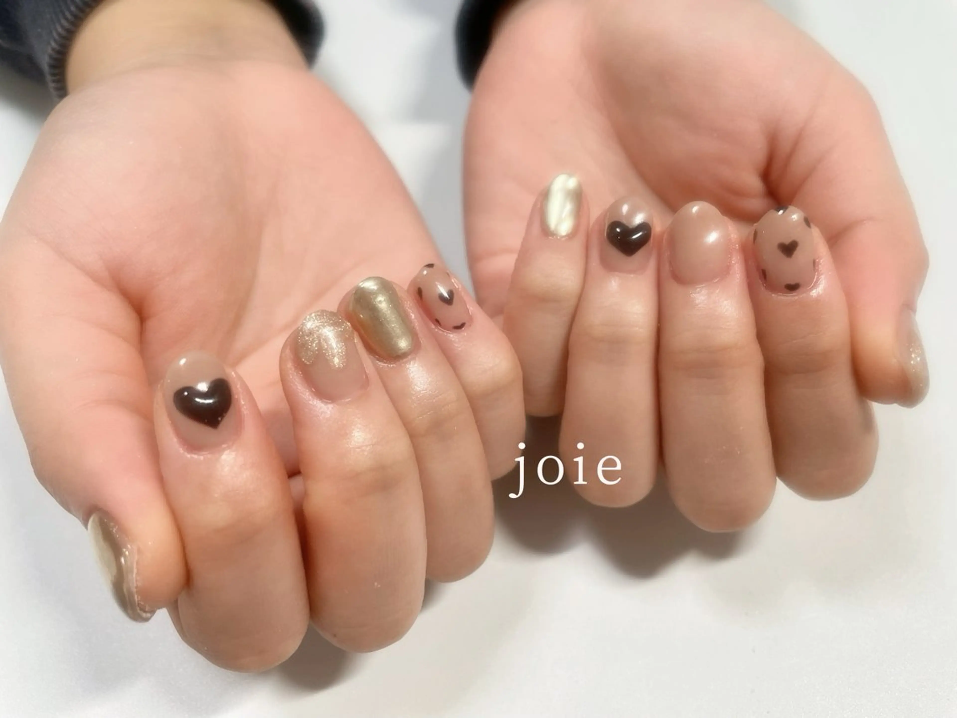 ネイル ジェルネイル パラジェル バレンタイン Nailist Mikuのネイルデザイン