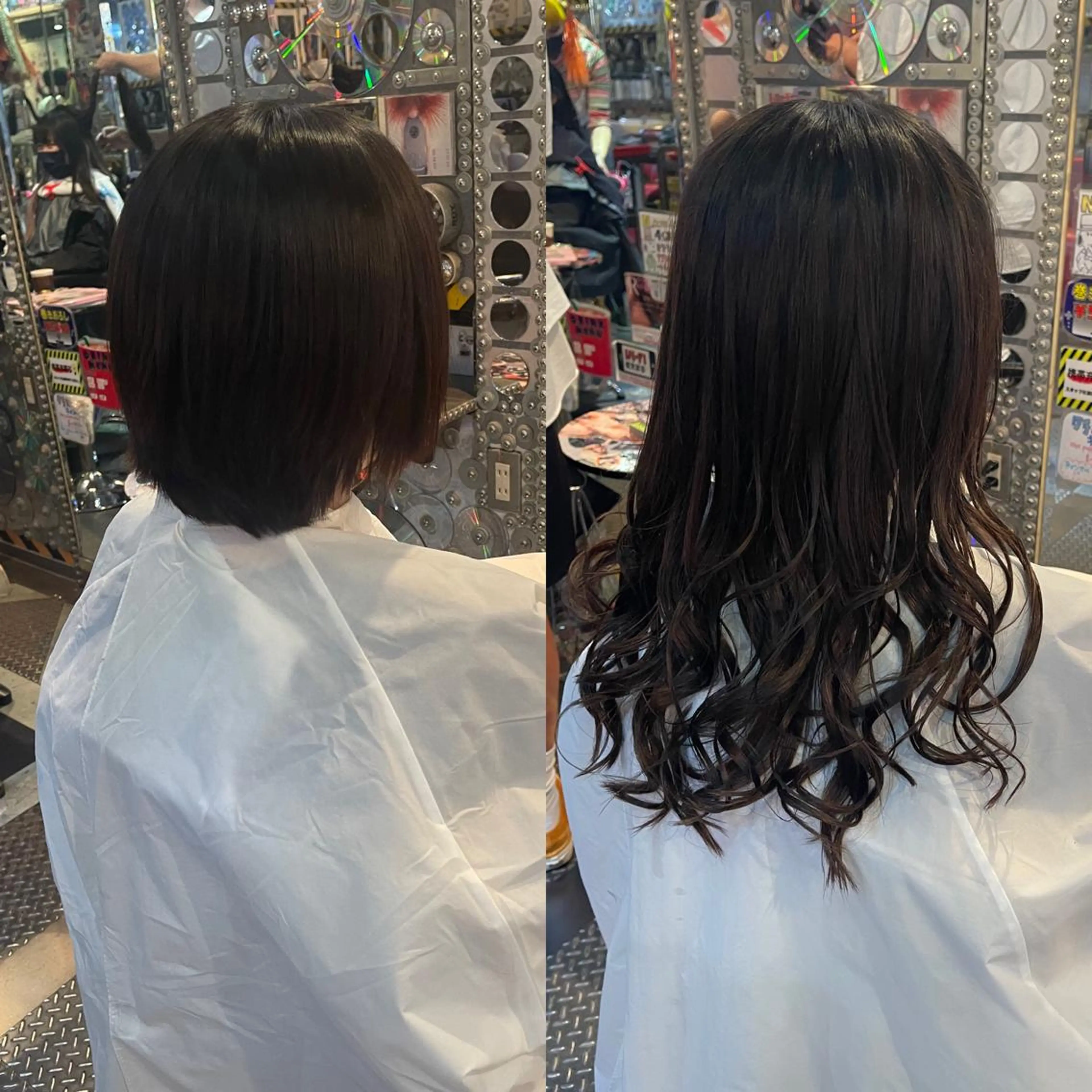 ショート カラー ヘアアレンジ 編み込みエクステ シールエクステ エクステ ショートヘア haco+所属・🌈派手髪エクステ ブレイズ🌈ひろとのヘアスタイル