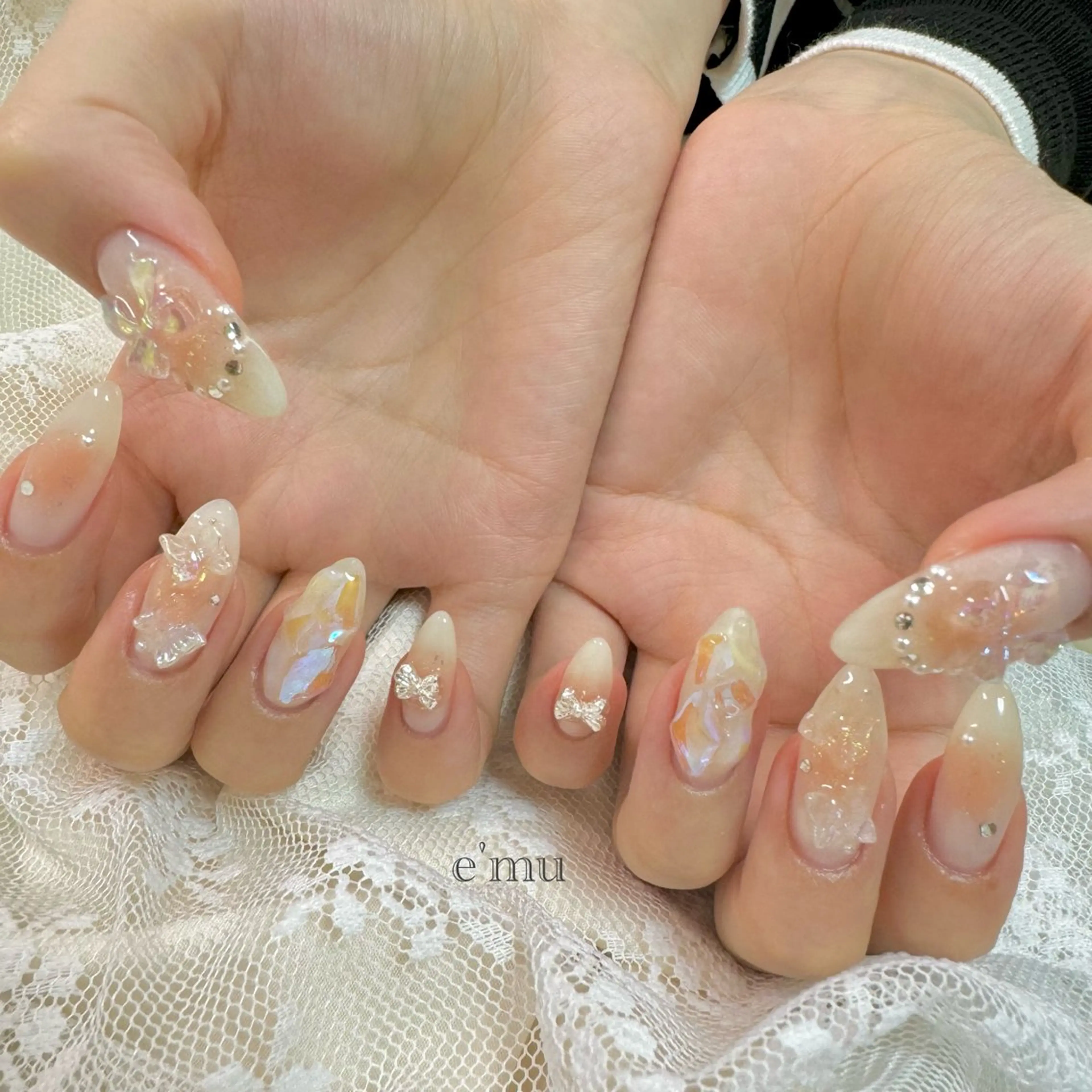 ネイル ワンホンネイル ハンドネイル nail salon e'mu💐のネイルデザイン
