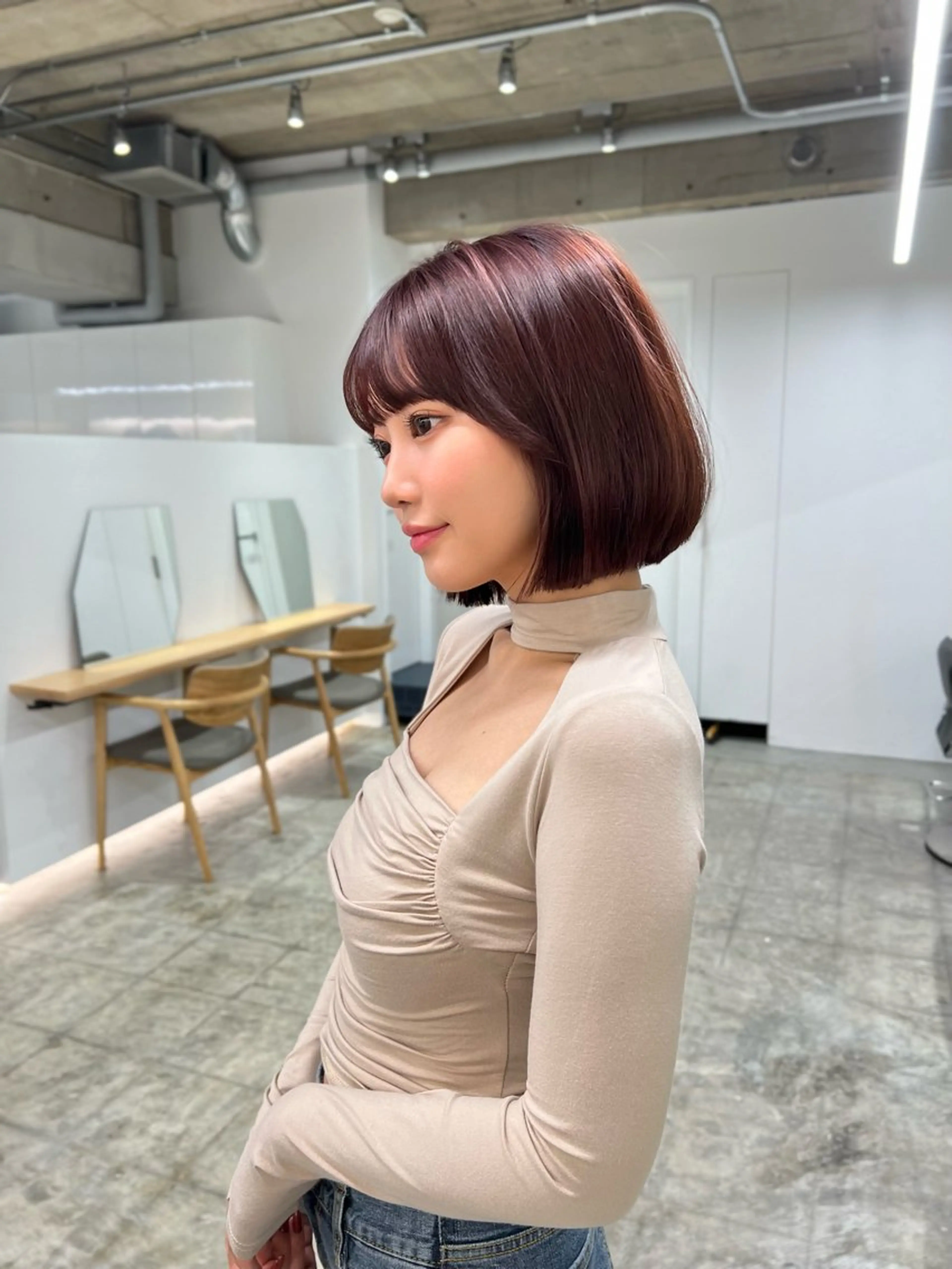 30代限定！ボブカット(仕上がりの長さが肩上)の写真