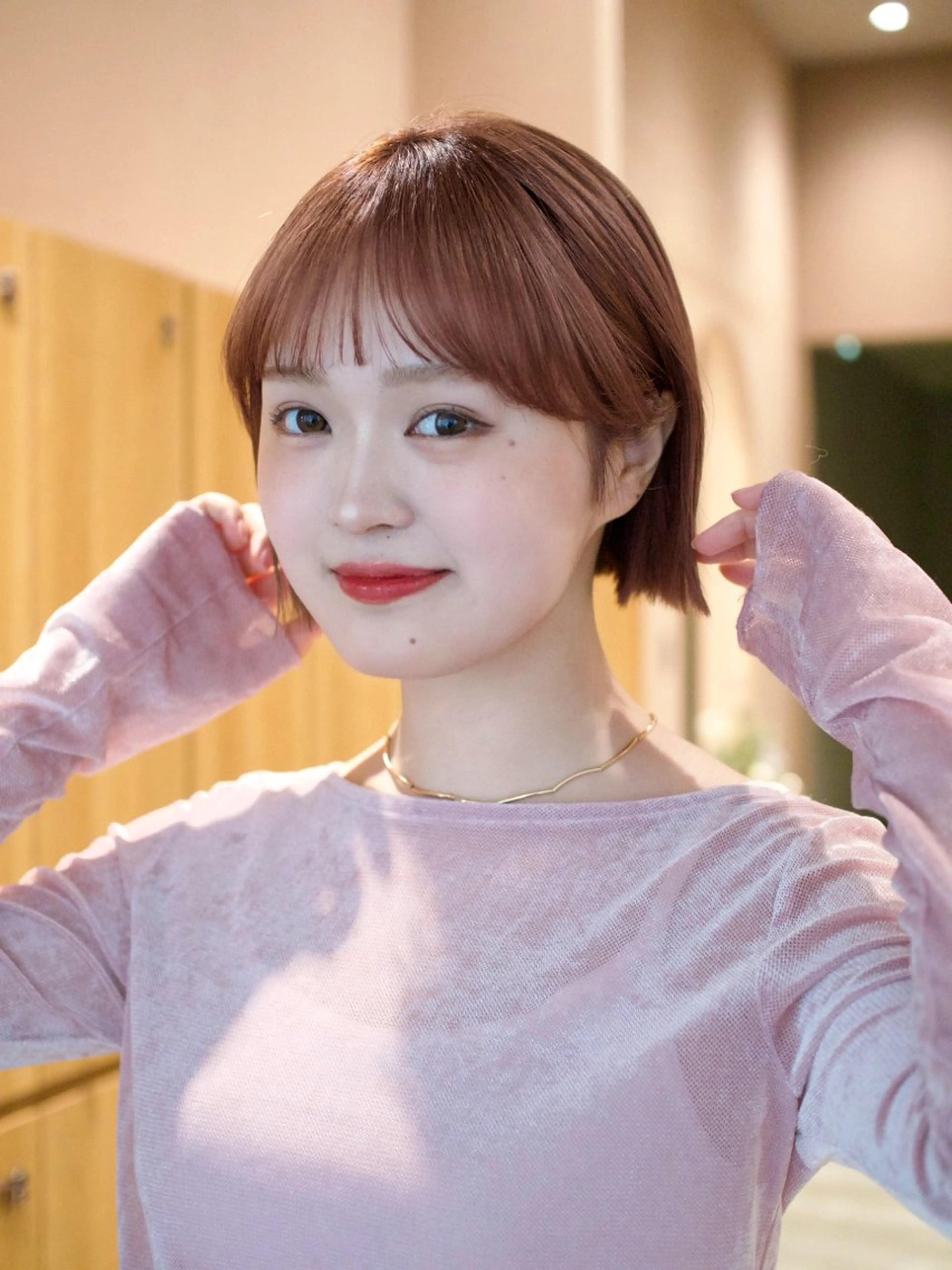 ミディアム カラー カット ヘアカラー トリートメント 💖🌷越後 遥🌷💖のヘアスタイル