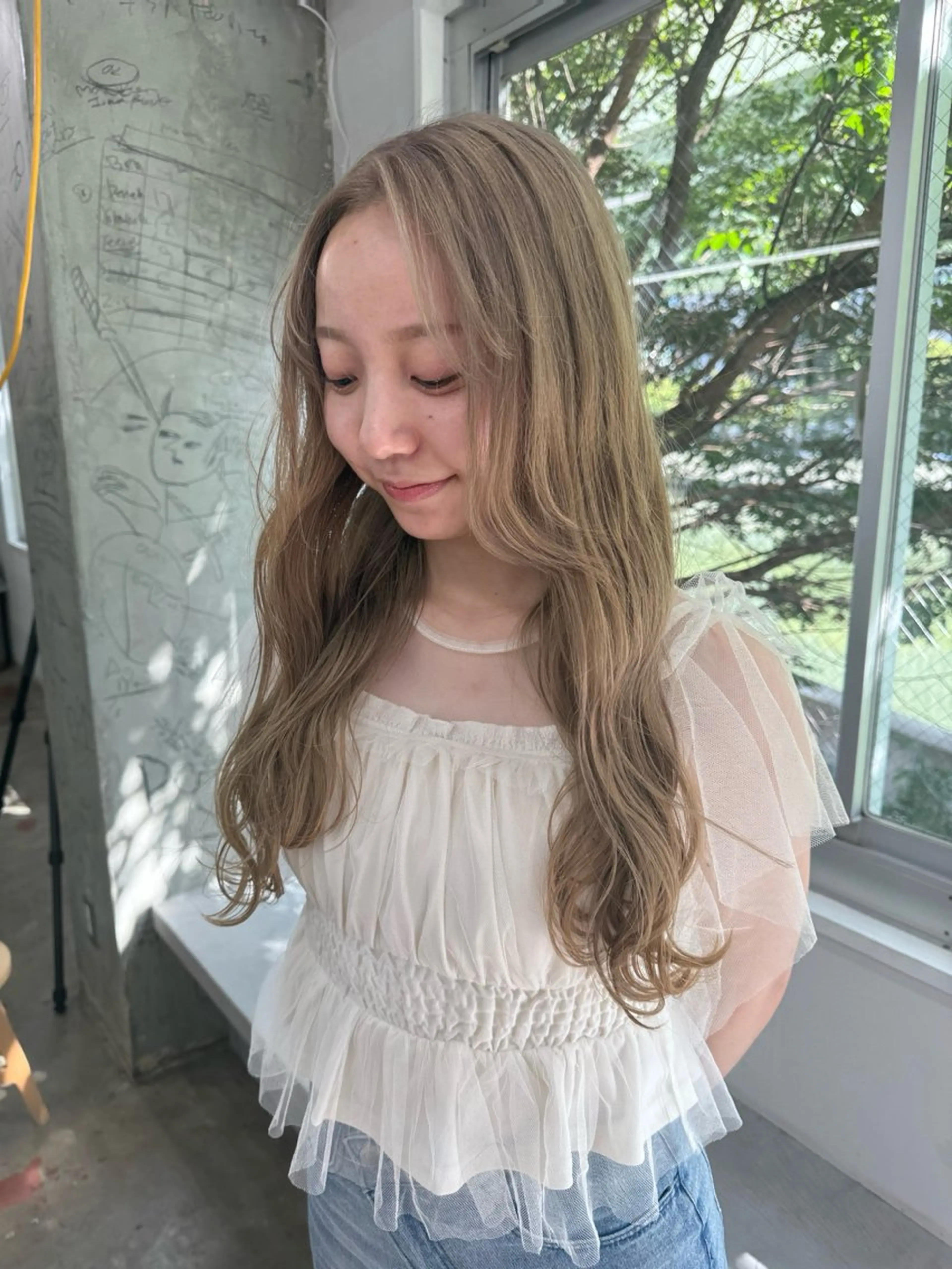 ミディアム カラー パーマ ヘアアレンジ メンズ Ravens所属・心斎橋美容室 Junのヘアスタイル
