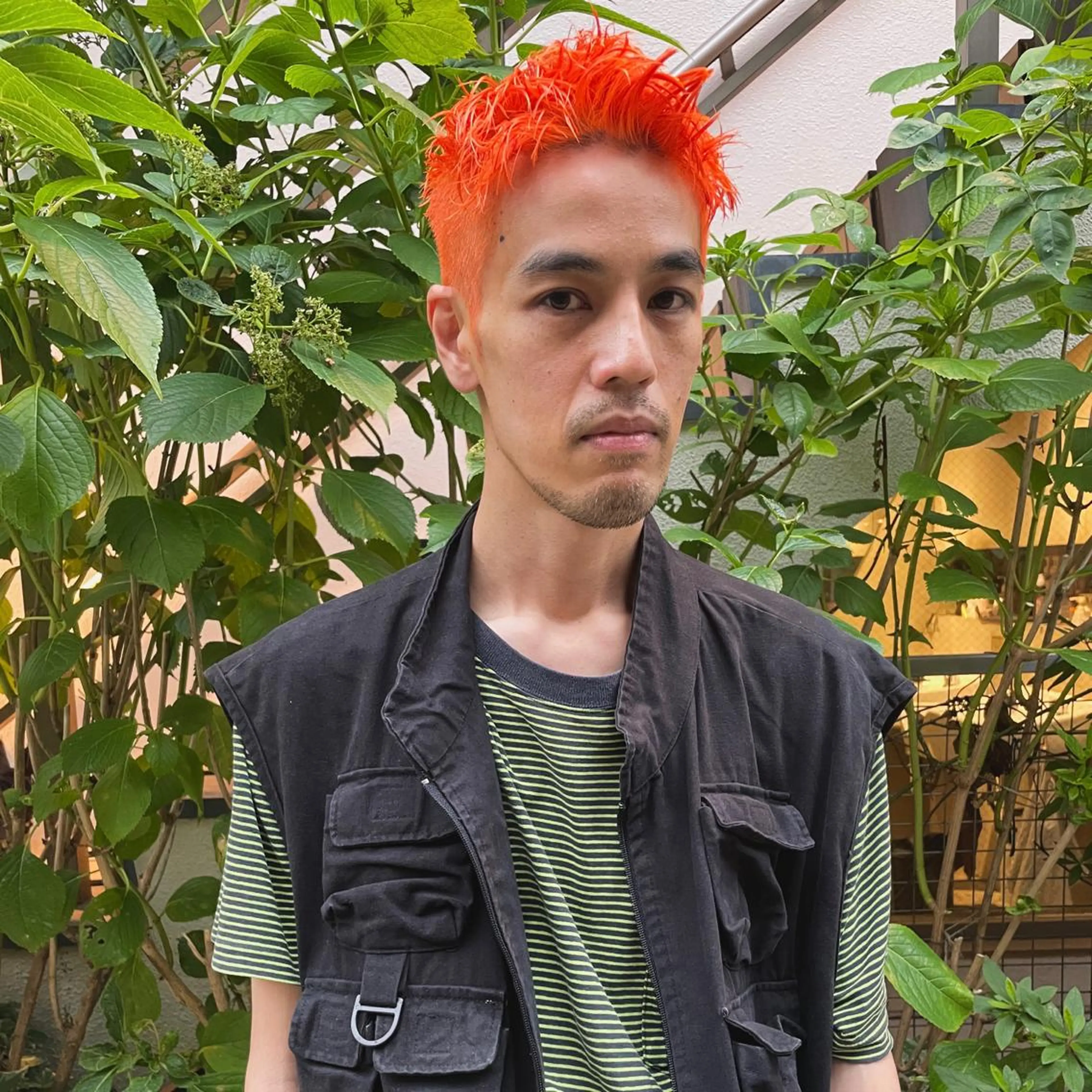 ショート カラー メンズ ショートボブ ショートレイヤー メンズブリーチ フェードカット メンズハイライト カット ヘアカラー 🌈圧倒的デザイン パーマ　関和希のヘアスタイル