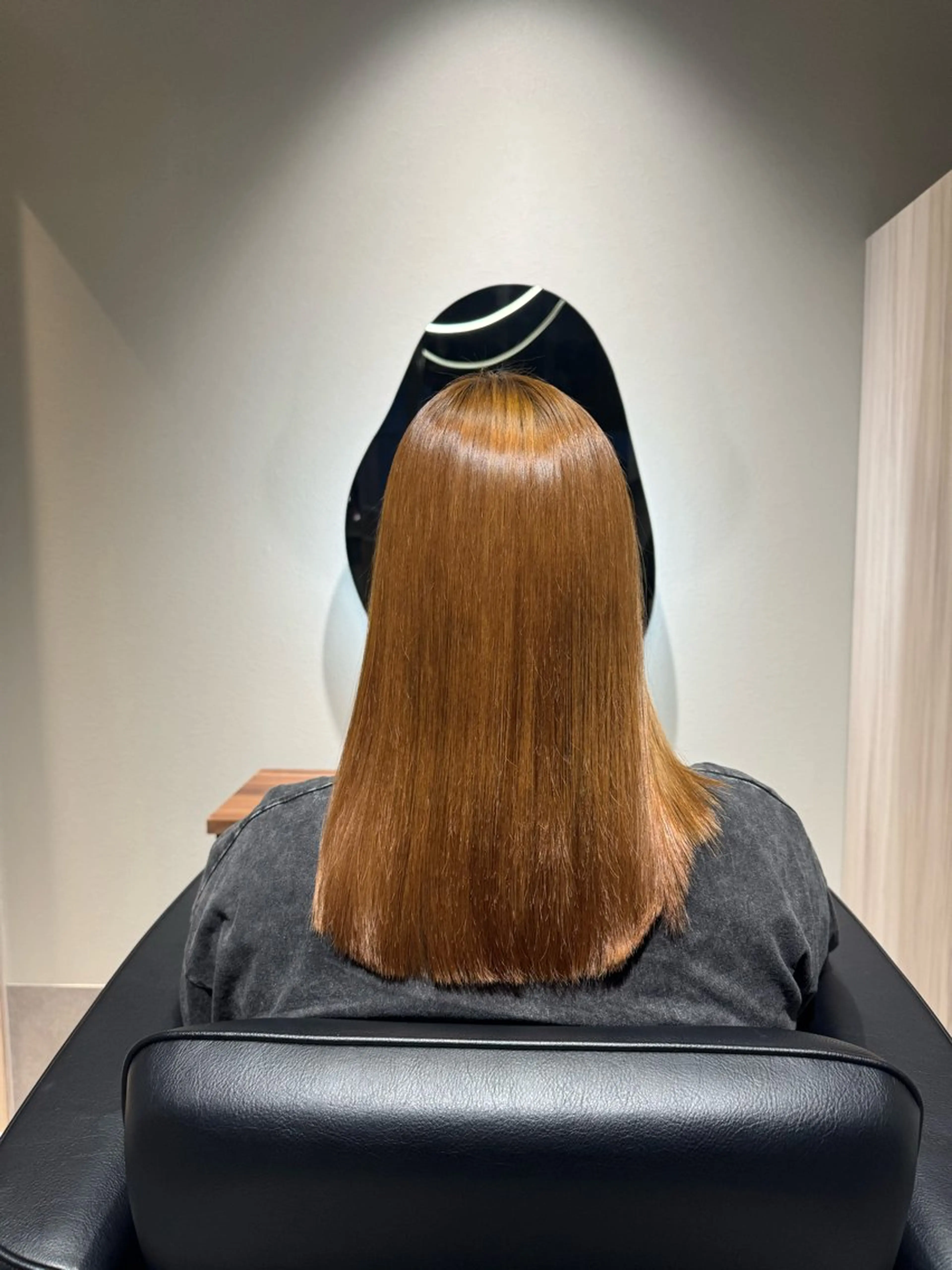 ミディアム 縮毛矯正 トリートメント NAVY 橋本心 縮毛矯正のヘアスタイル