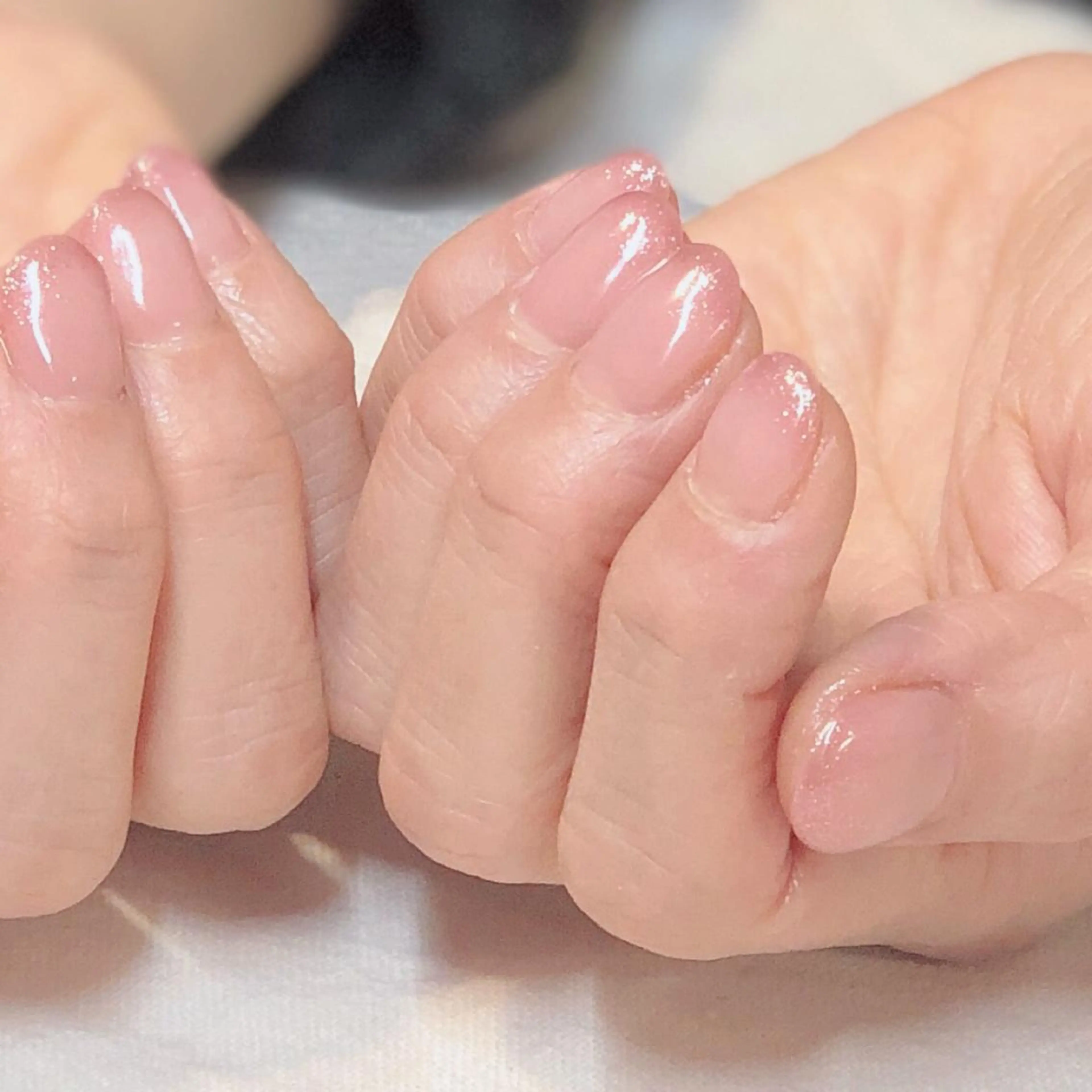 ネイル ジェルネイル ラメ(グリッター) オフィスネイル ワンカラーネイル 春ネイル 辻野 和枝のネイルデザイン