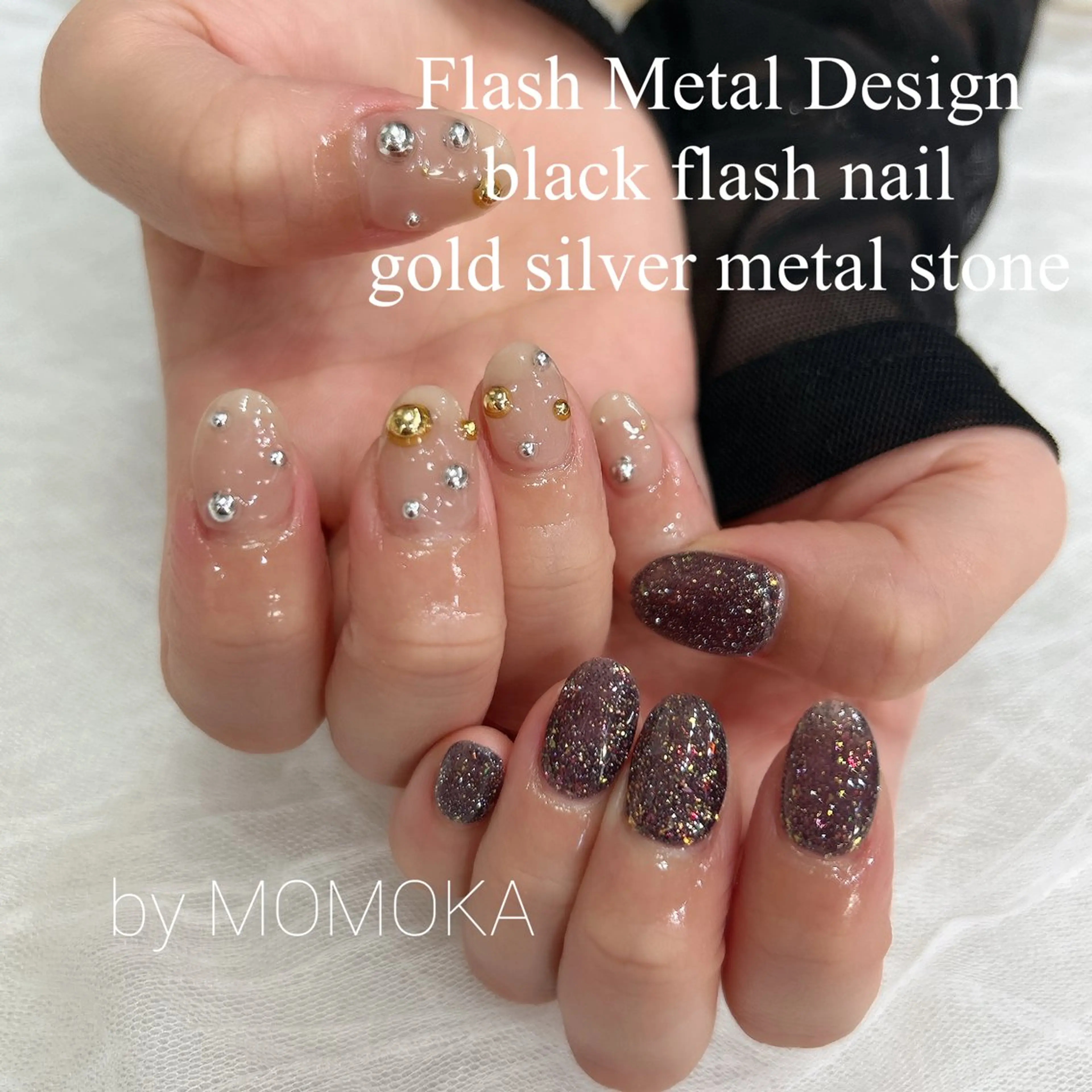 ネイル フラッシュネイル ハンドネイル momoka_nails所属・Momo Nailsのネイルデザイン