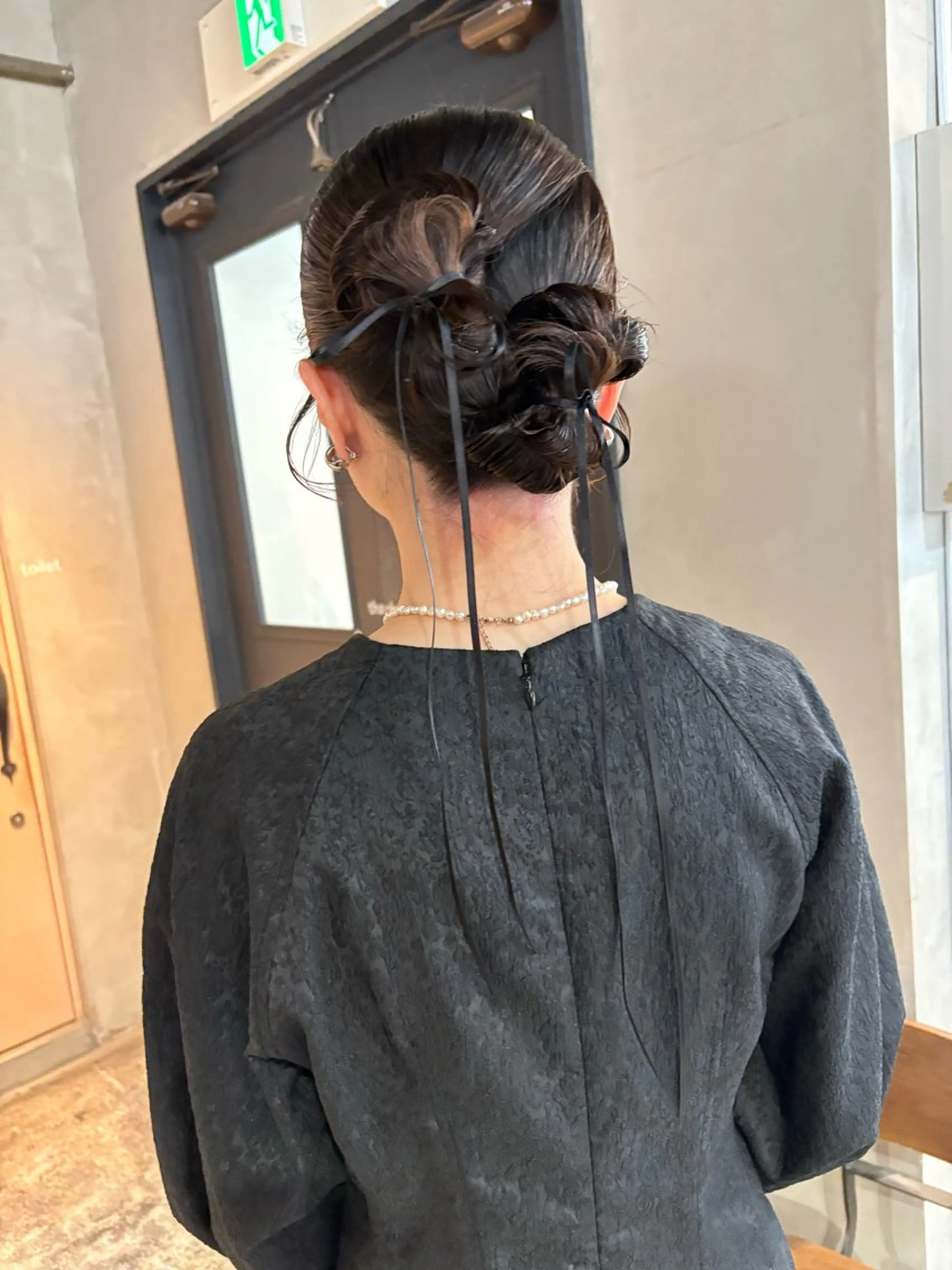 ロング カラー ヘアアレンジ ヘアセット ツキノキ ミナのヘアスタイル