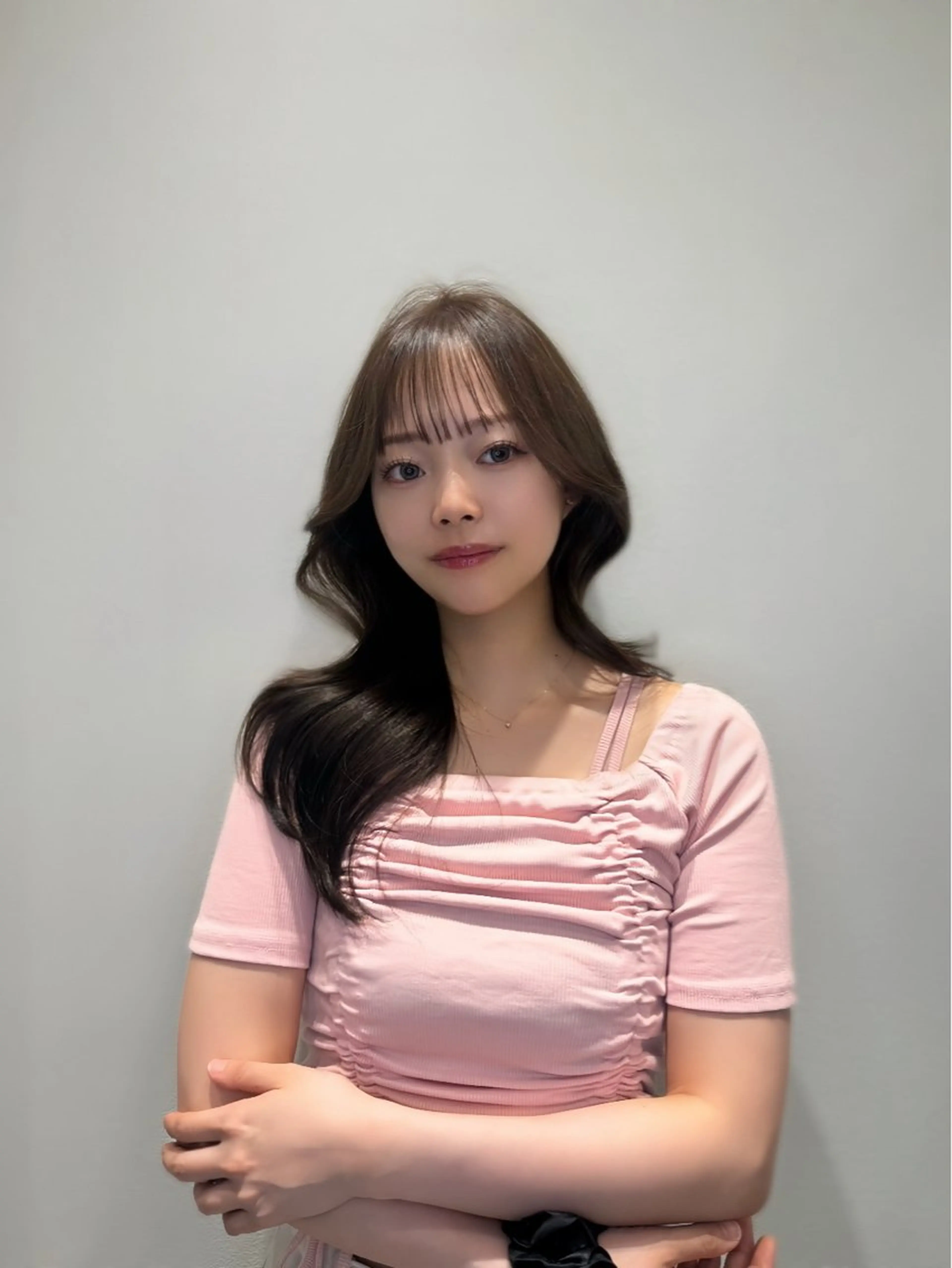 ロング カラー 韓国風ヘア レイヤーカット ワンホンヘア レイヤー/艶カラー /韓国ヘア/高松のヘアスタイル