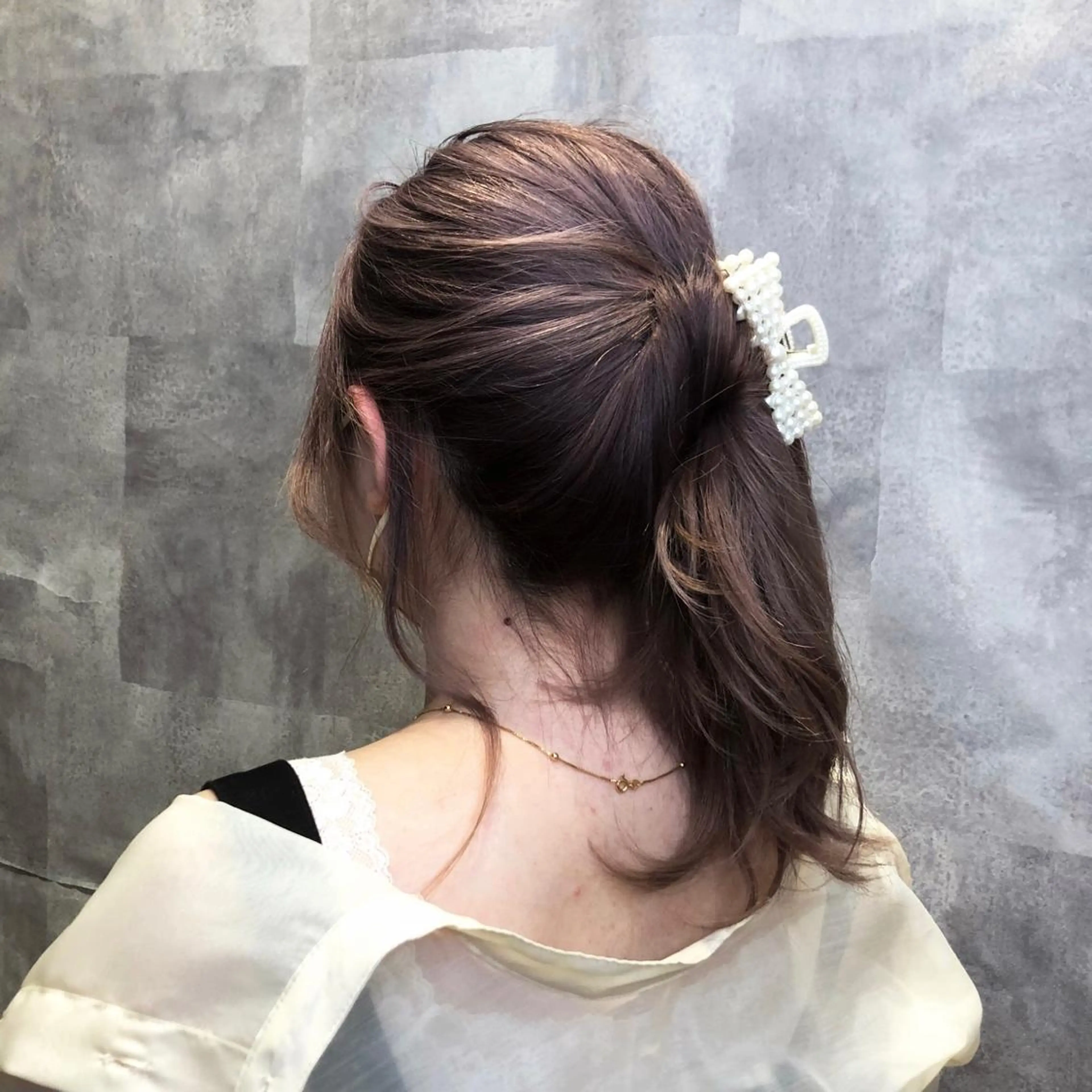 セミロング ヘアカラー ☔️縮毛矯正特化☔️ 竹口はるかのヘアスタイル
