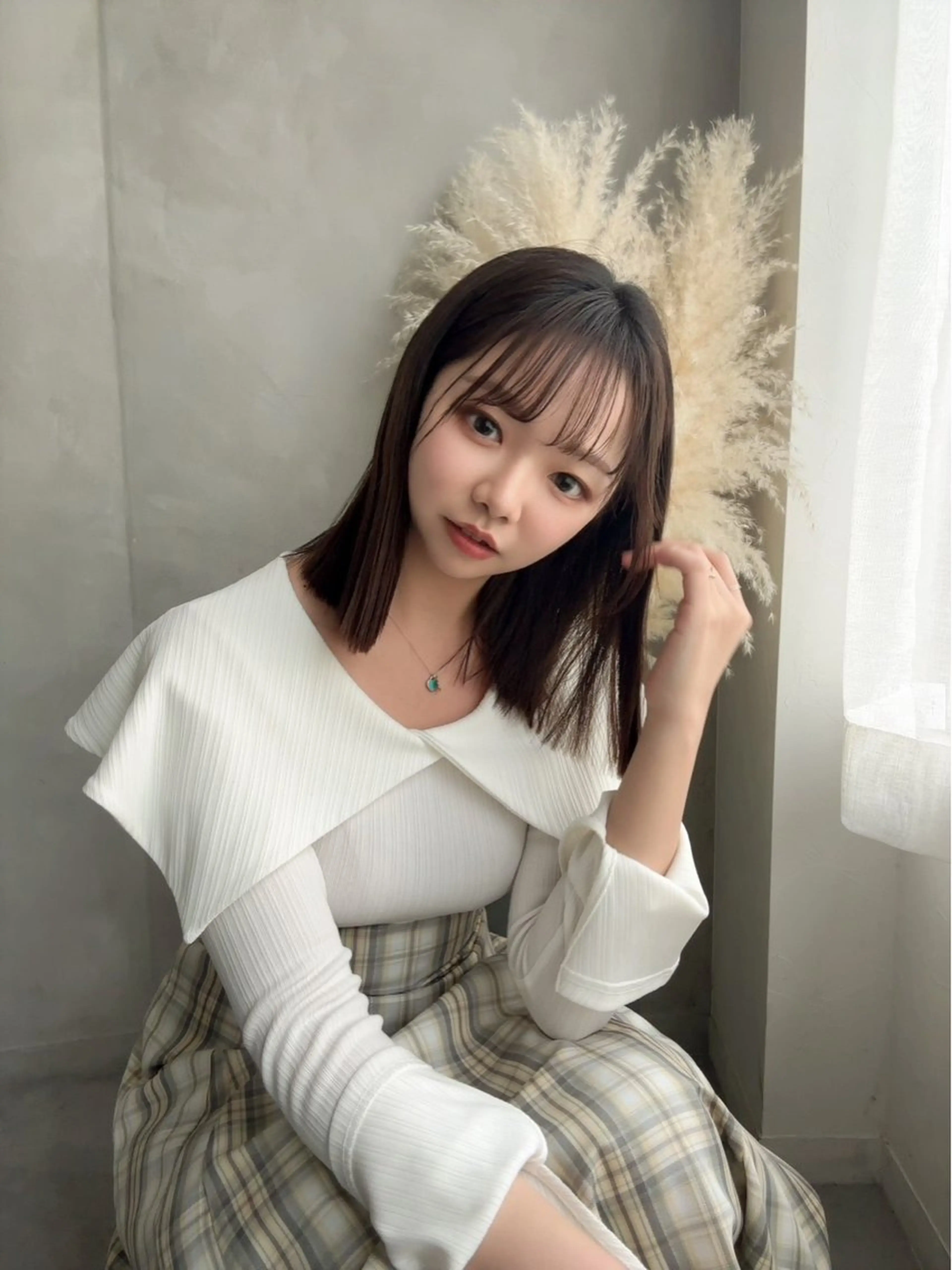 ミディアム 可児 令路のヘアスタイル
