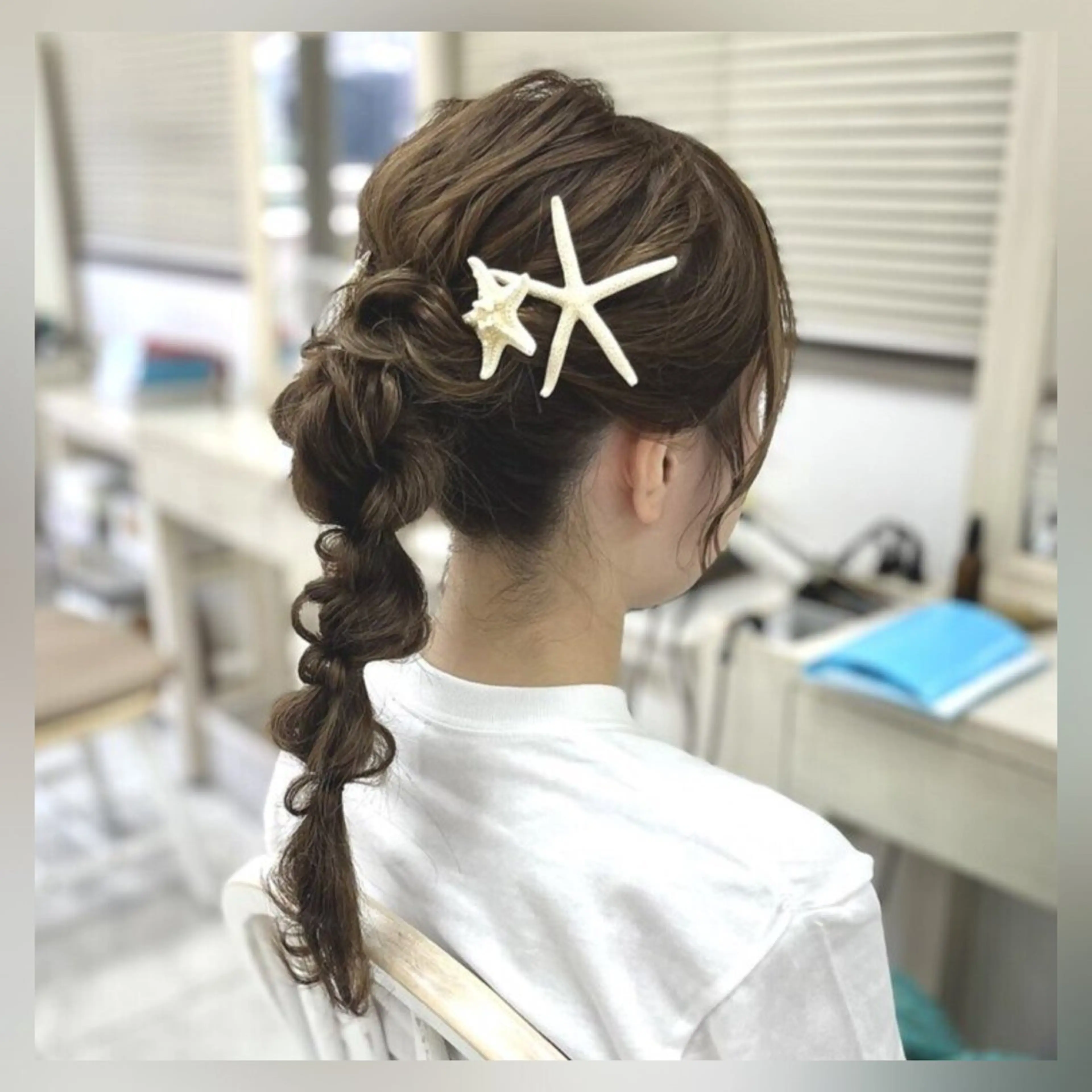 ヘアアレンジ ポニーテール 玉ねぎヘアー ヘアセット 似合わせヘアメイク 💐オダギリチアキのヘアスタイル