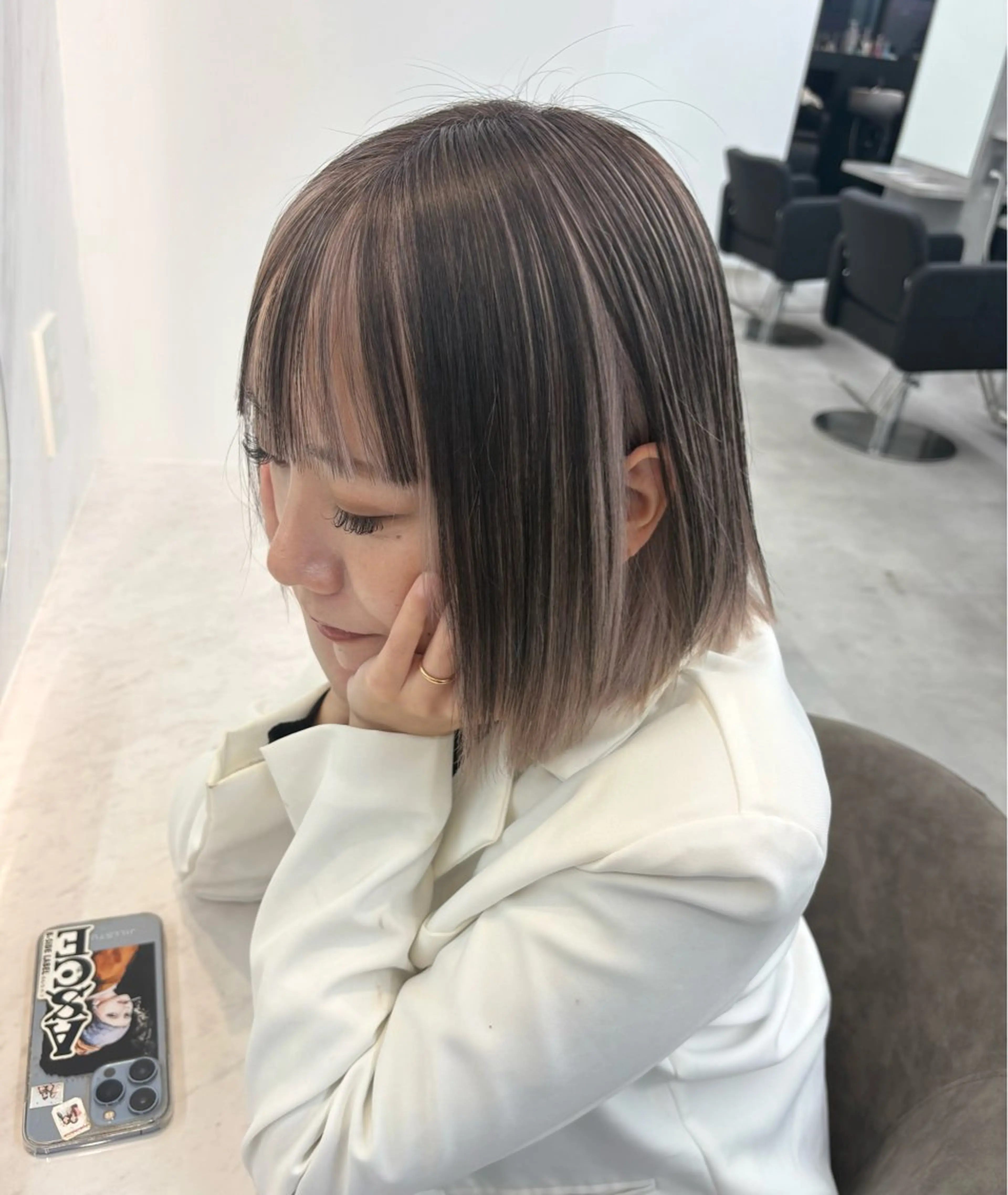 ショート ヘアカラー トリートメント Lapis所属・韓国レイヤーカット/ AIRIのヘアスタイル