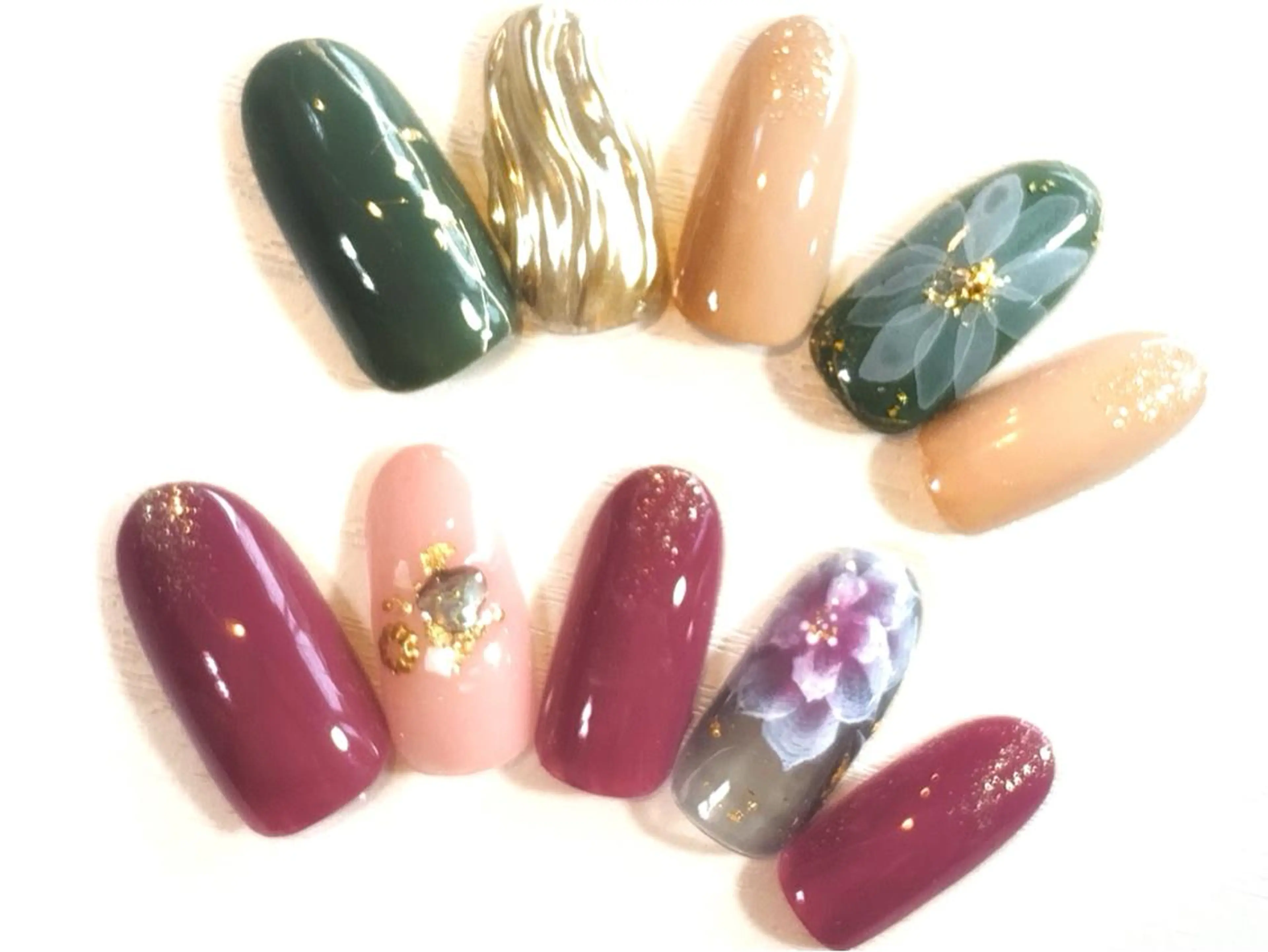 ネイル 成人式 @.Freestyle 【フリースタイル】所属・根本 奈美のネイルデザイン