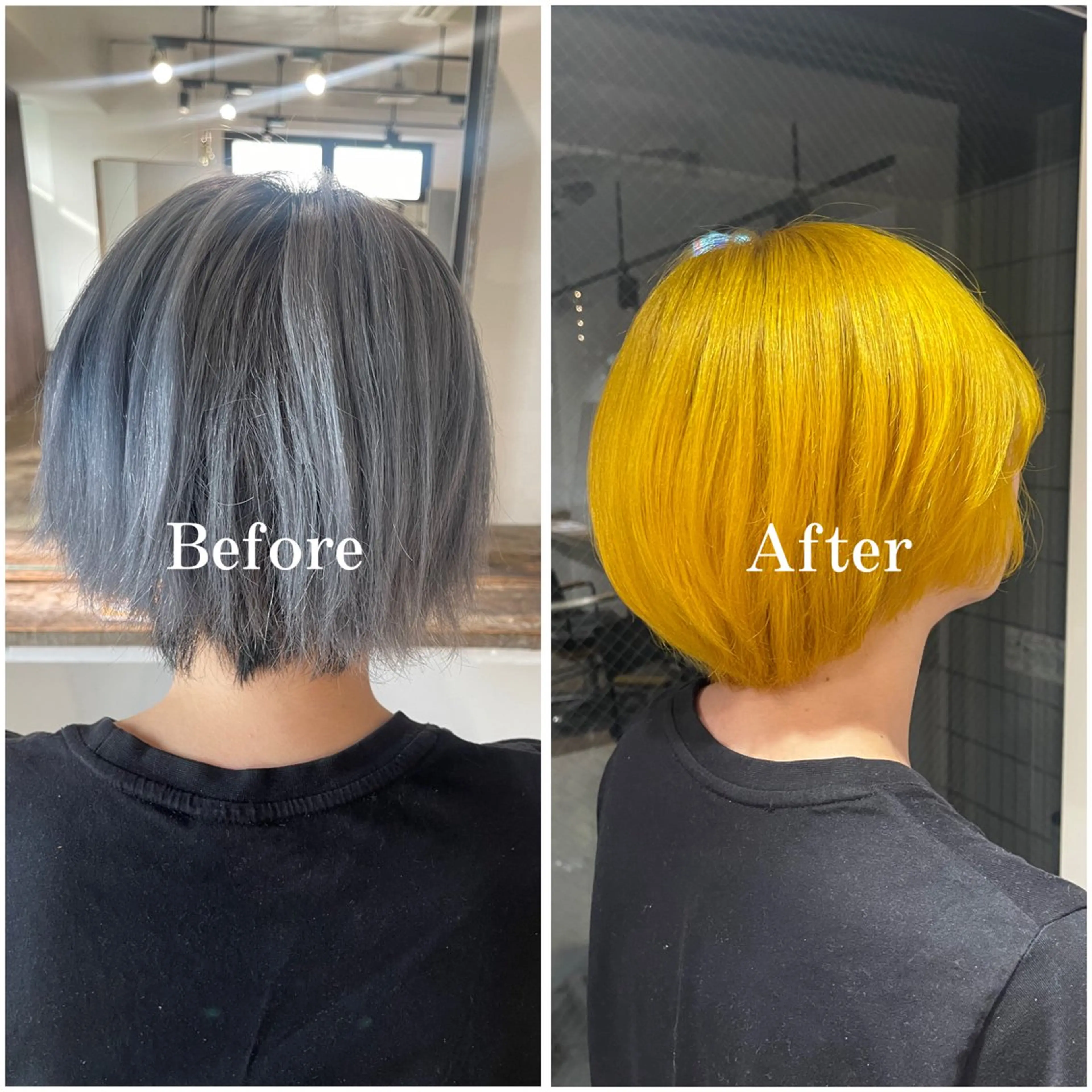 ショート カラー ブリーチ デザインカラー ハイトーンカラー ヘアカラー ムラ修正/ ハイトーン💖Riaのヘアスタイル