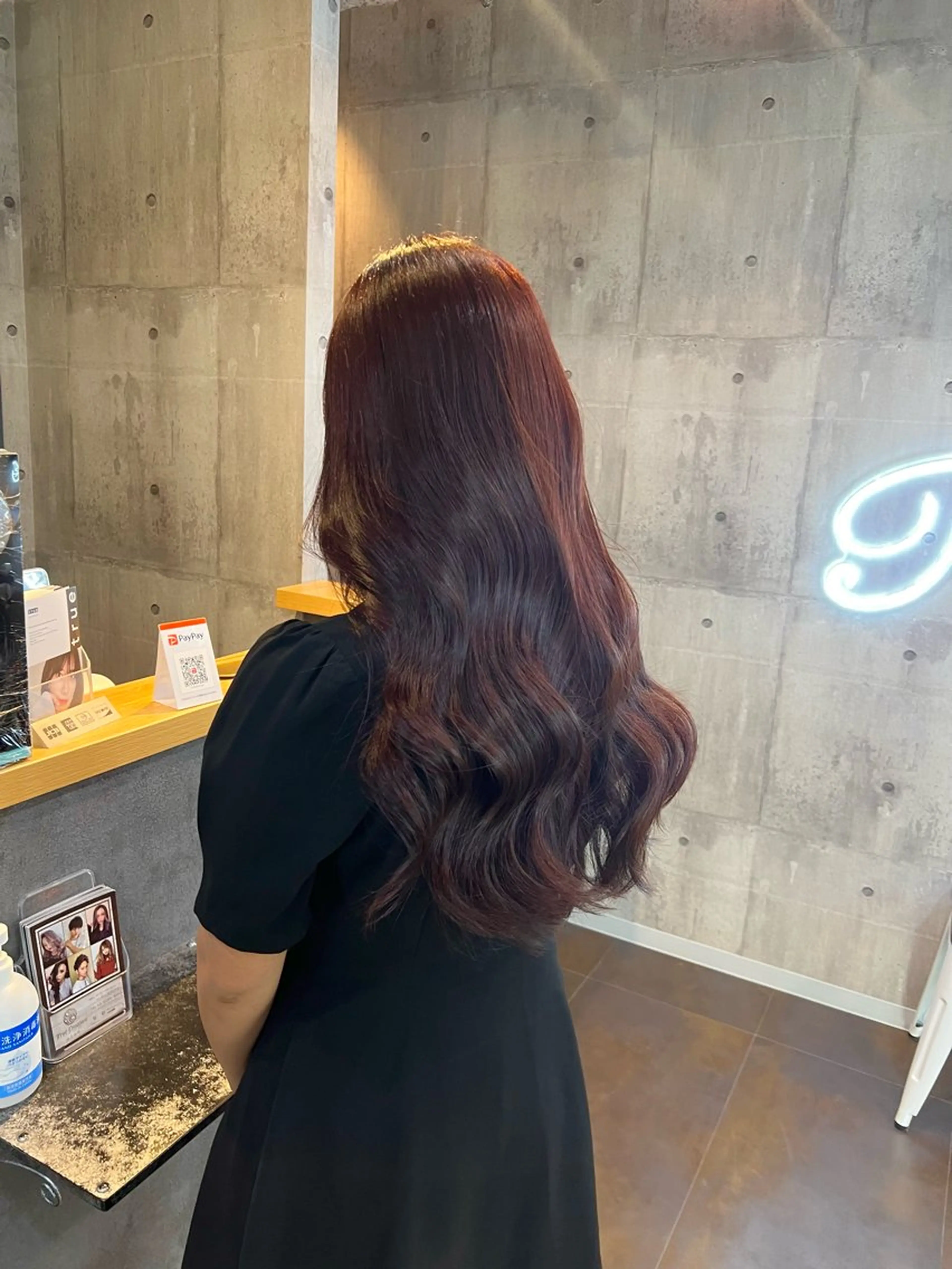 ロング カラー ヘアアレンジ メンズ キッズ 🧸レイヤー/韓国/ 艶髪/ひなたまる🧸のヘアスタイル