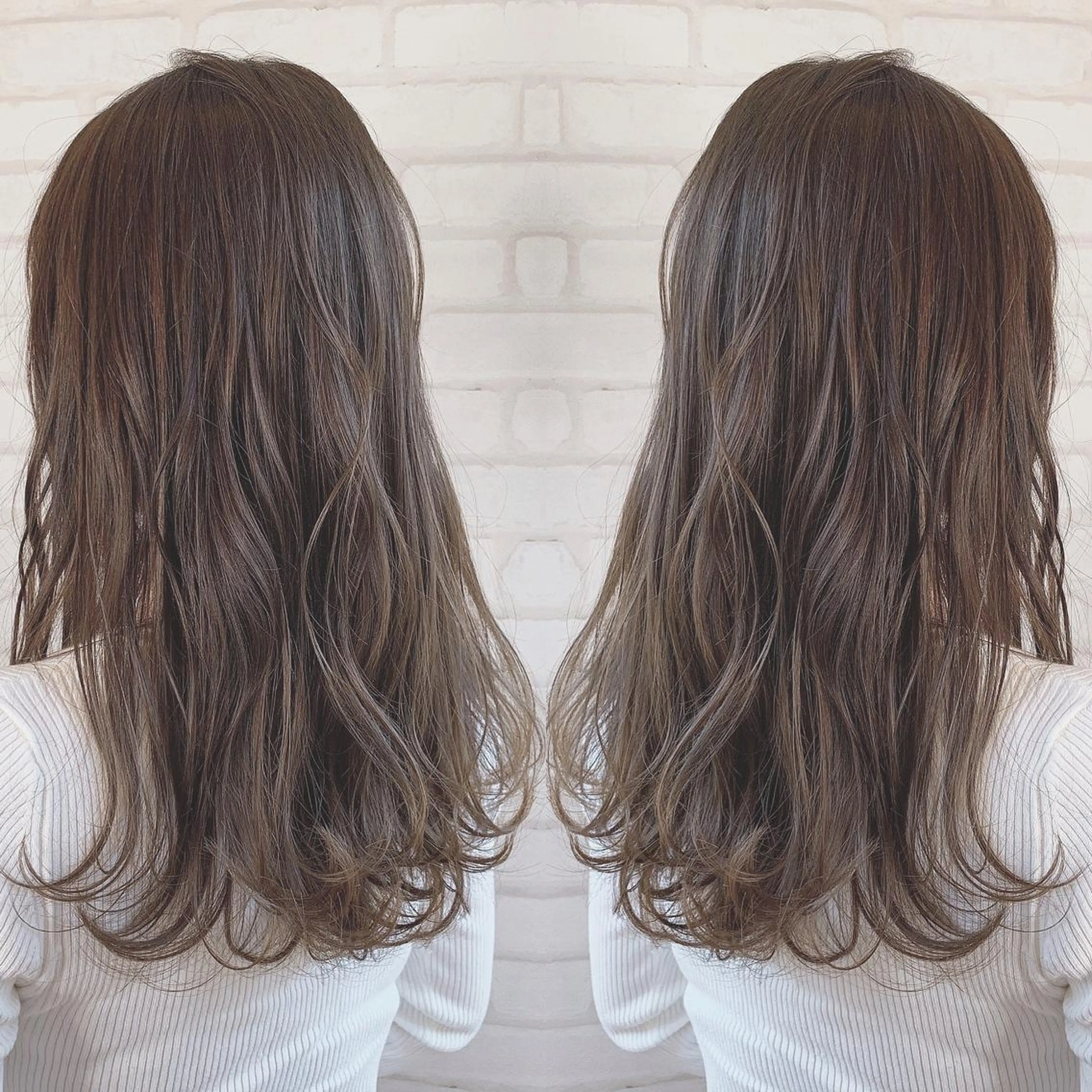 ロング カラー グレージュ 艶色&髪質改善 ✨ヨシムラユウシのヘアスタイル