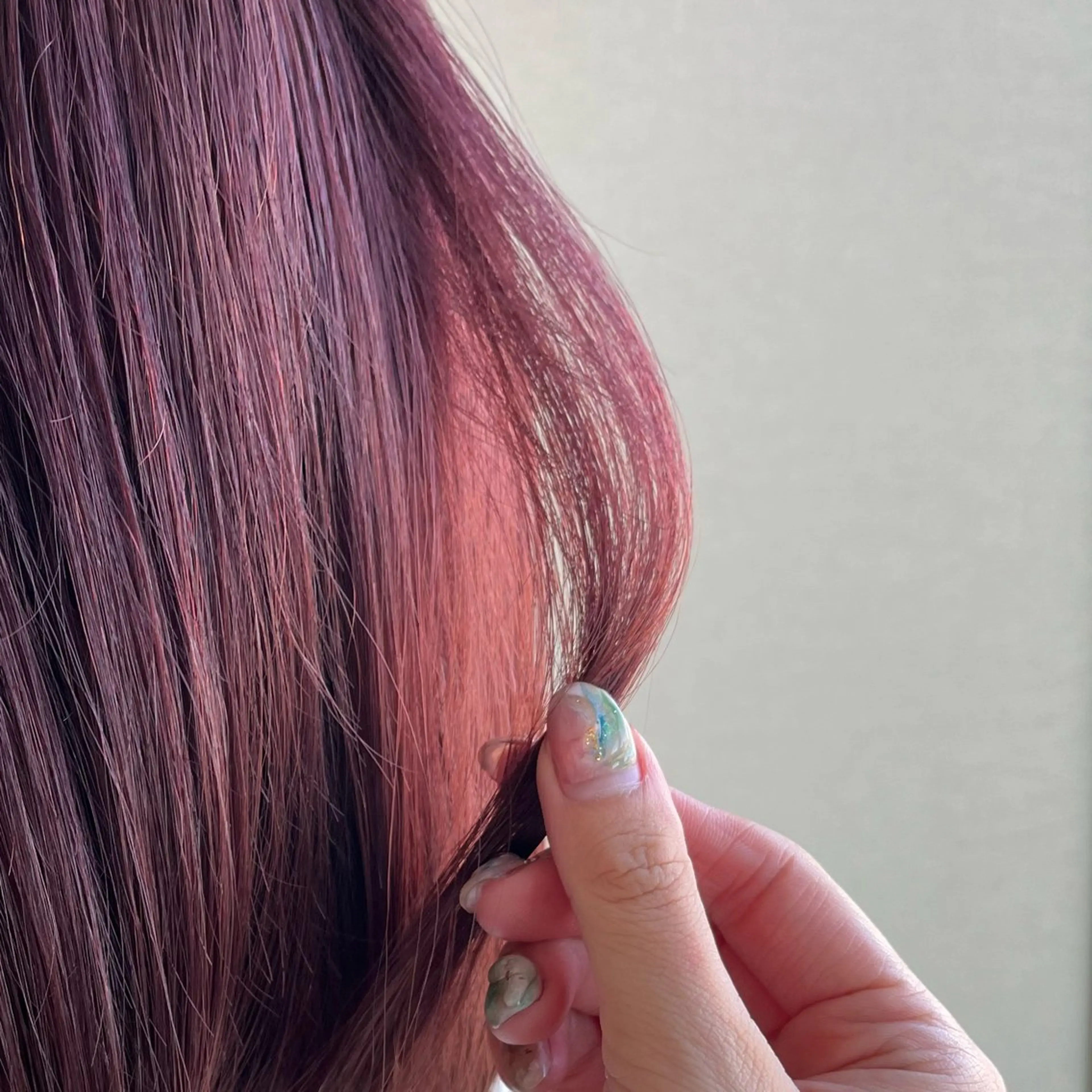 ミディアム ヘアカラー トリートメント ナチュラル＊艶＊ 蒲生四丁目＊山保美月のヘアスタイル