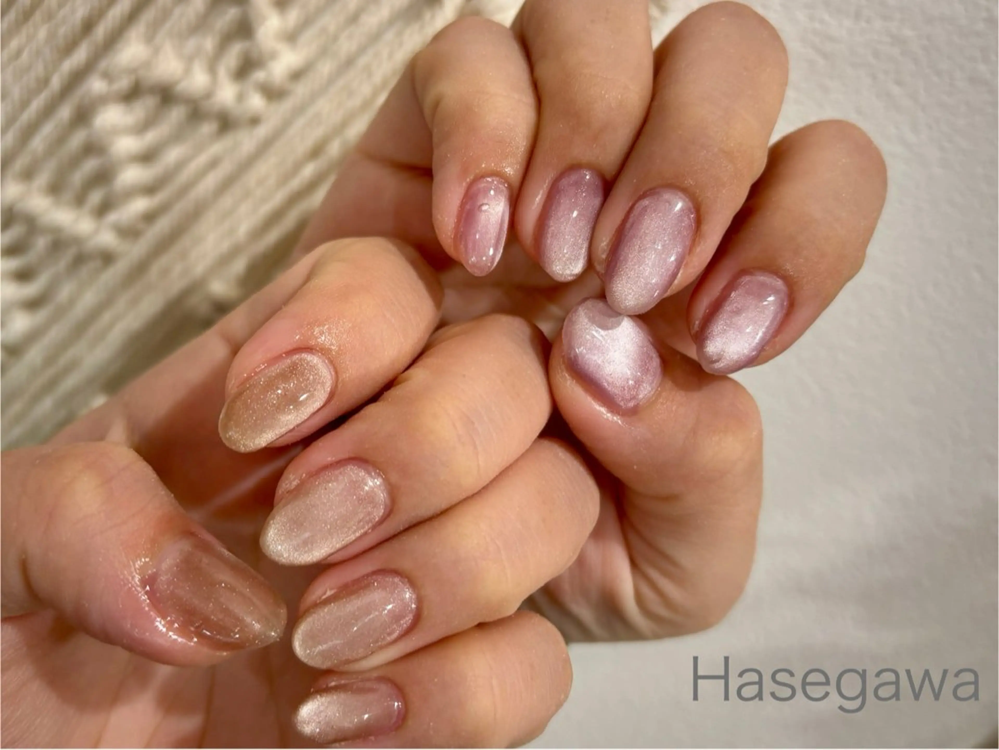 ネイル ピンク ハンドネイル DROP所属・DROP 長谷川のネイルデザイン