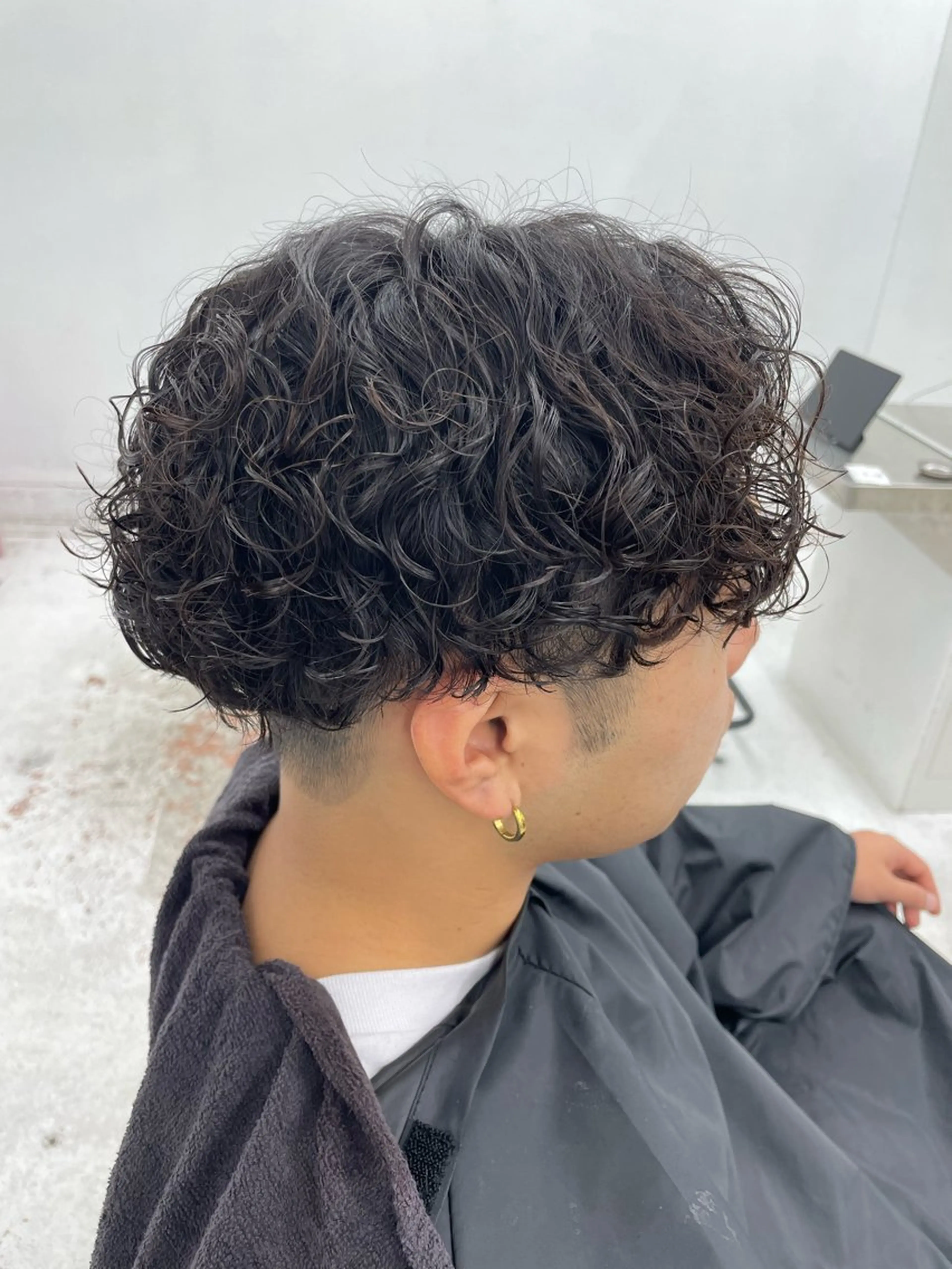 ミディアム パーマ メンズ カット パーマ 【柏メンズパーマ職人 】店長　KAZUMAのヘアスタイル