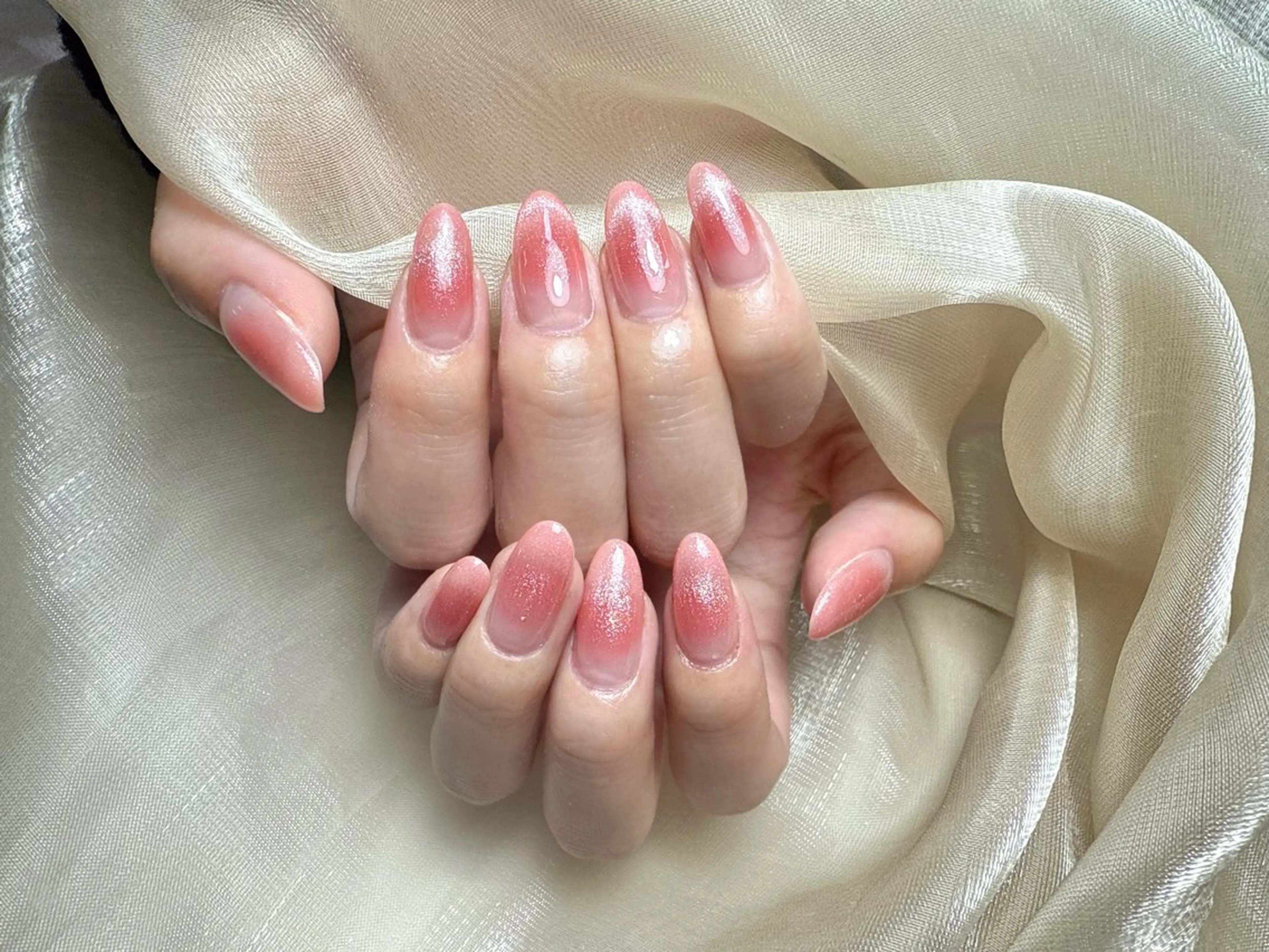 ネイル チークネイル マグネットネイル ハンドネイル ハンドケア L.Nail所属・L. Nailのネイルデザイン