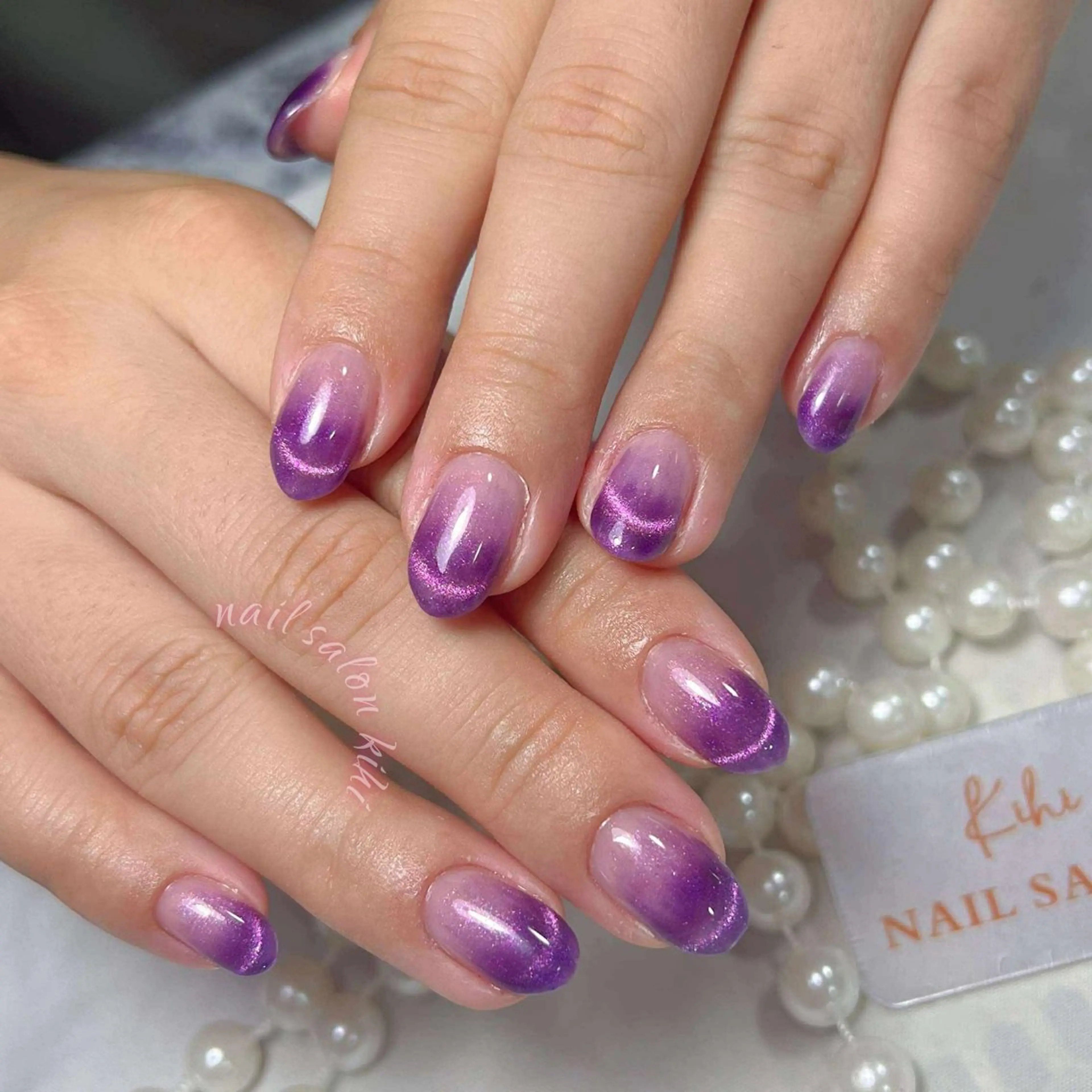 ネイル アートネイル フレンチネイル ジェルネイル グラデーション 韓国ネイル ハンドネイル ハンドケア Nail Salon Kihi さくらのネイルデザイン