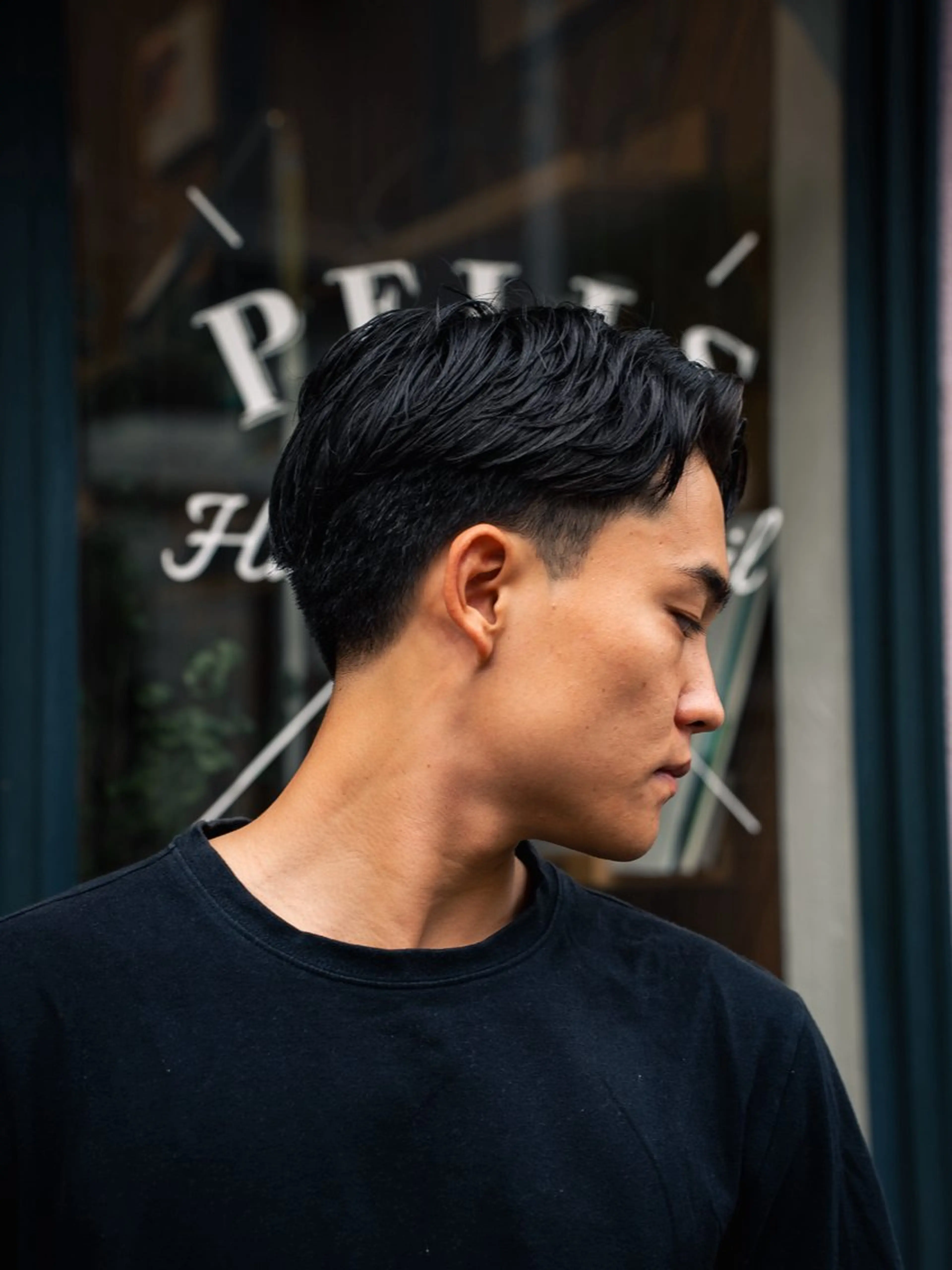 ショート カラー パーマ メンズ 七三 🔗メンズサロン🔗 Kieのヘアスタイル