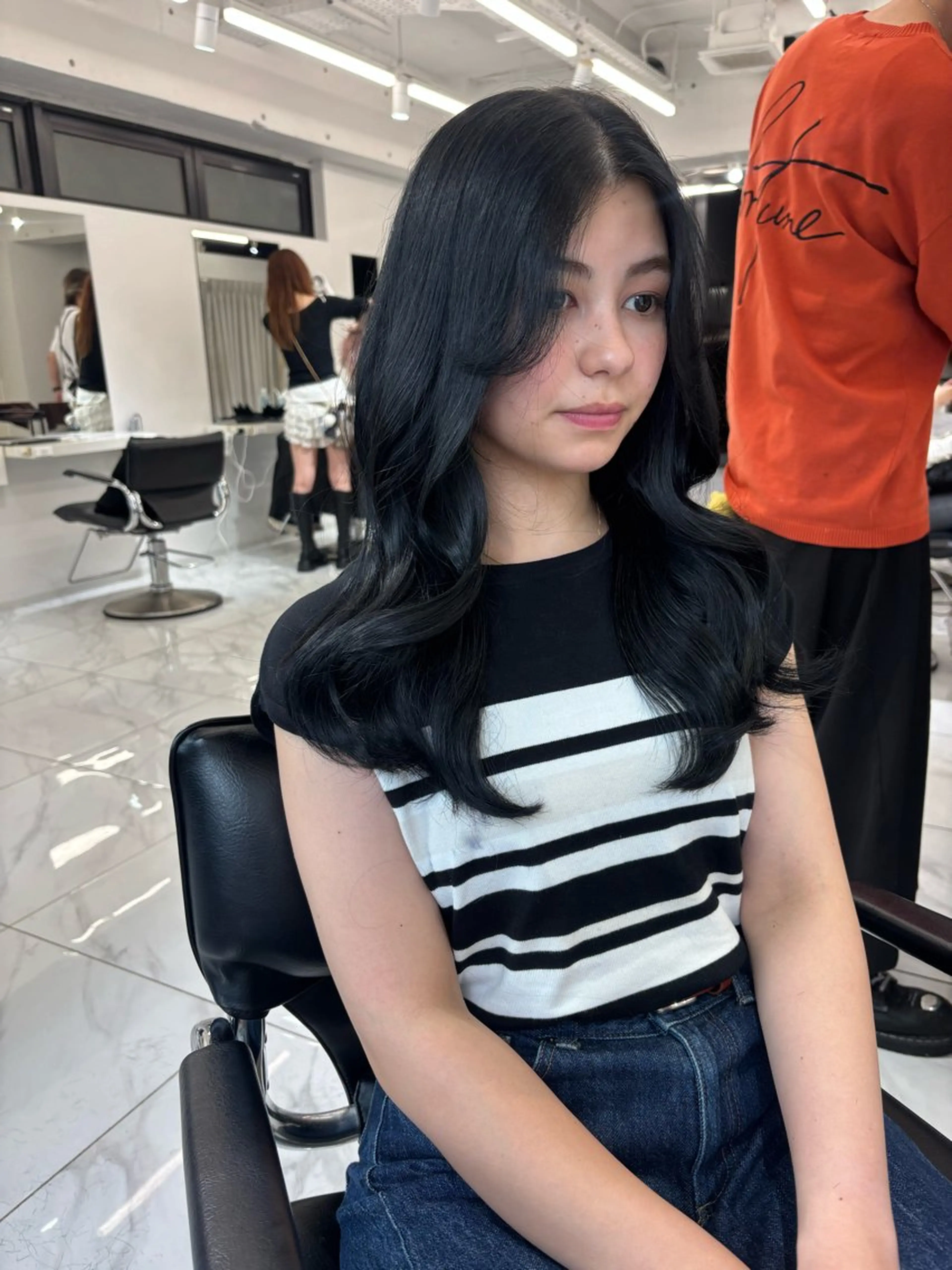 ロング レイヤーカット レイヤー/ハイトーン 渋谷/Satsukiのヘアスタイル