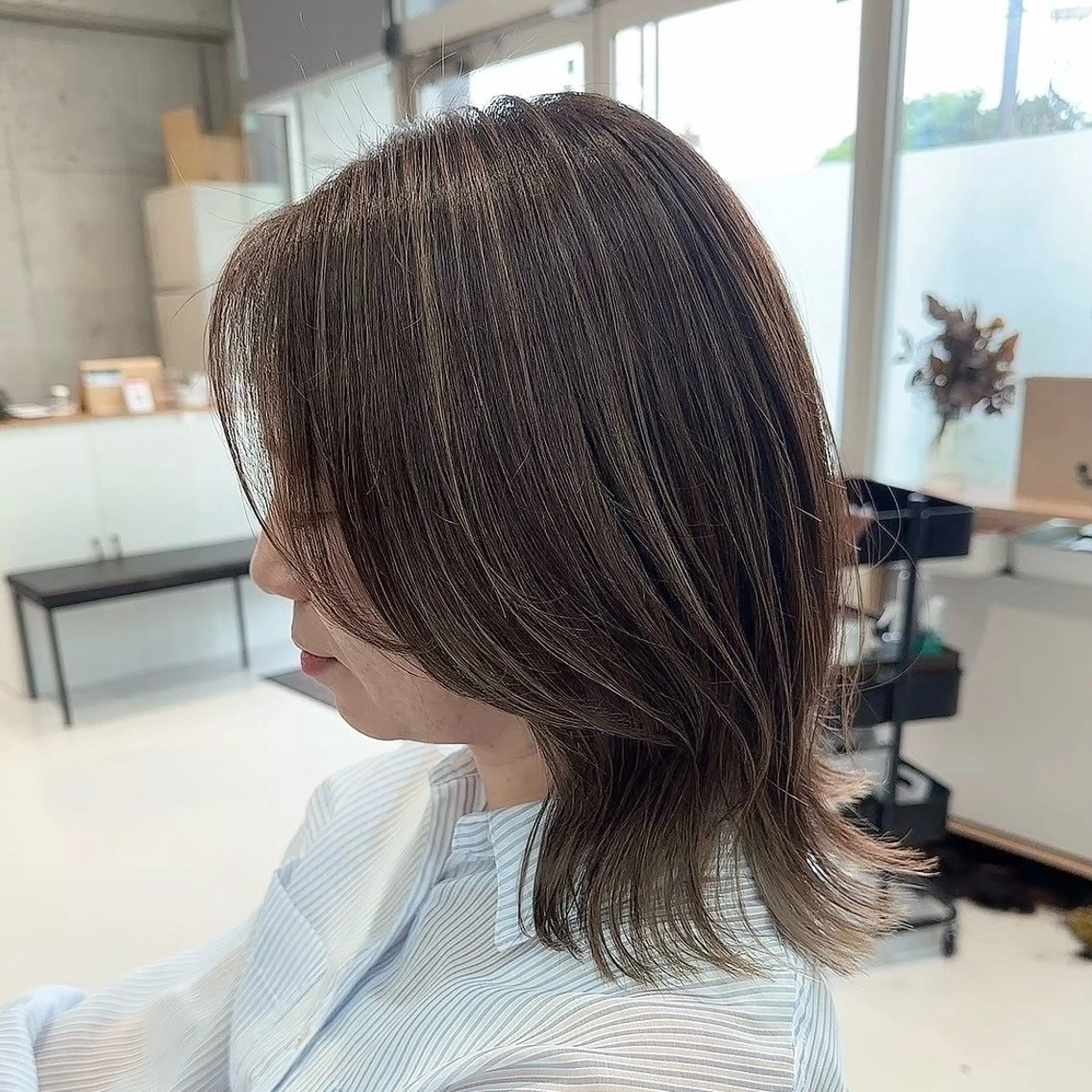 ミディアム 田島拓海 LEV. ボブカットのヘアスタイル