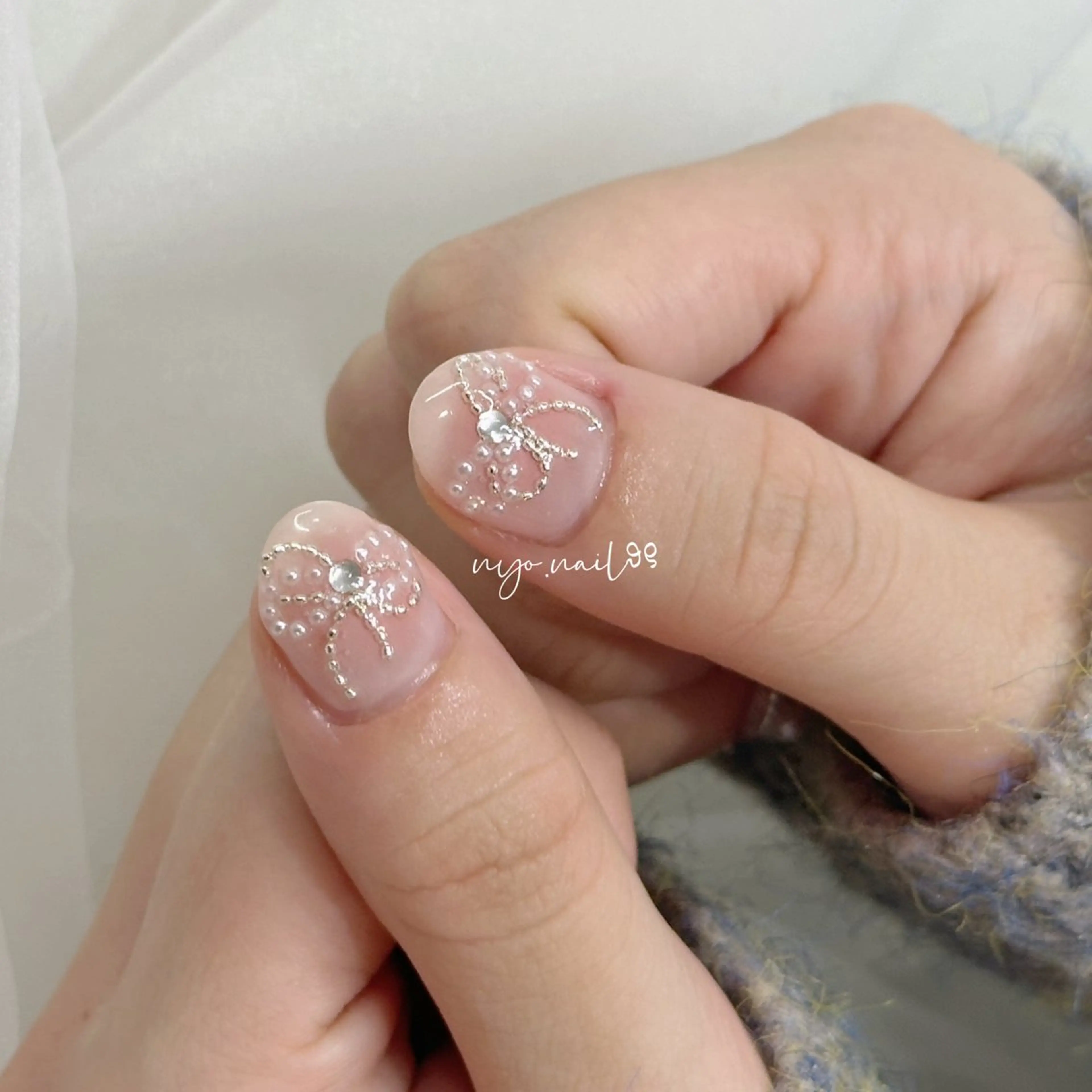 ネイル 🩵ニヨ ネイル ☁️のネイルデザイン