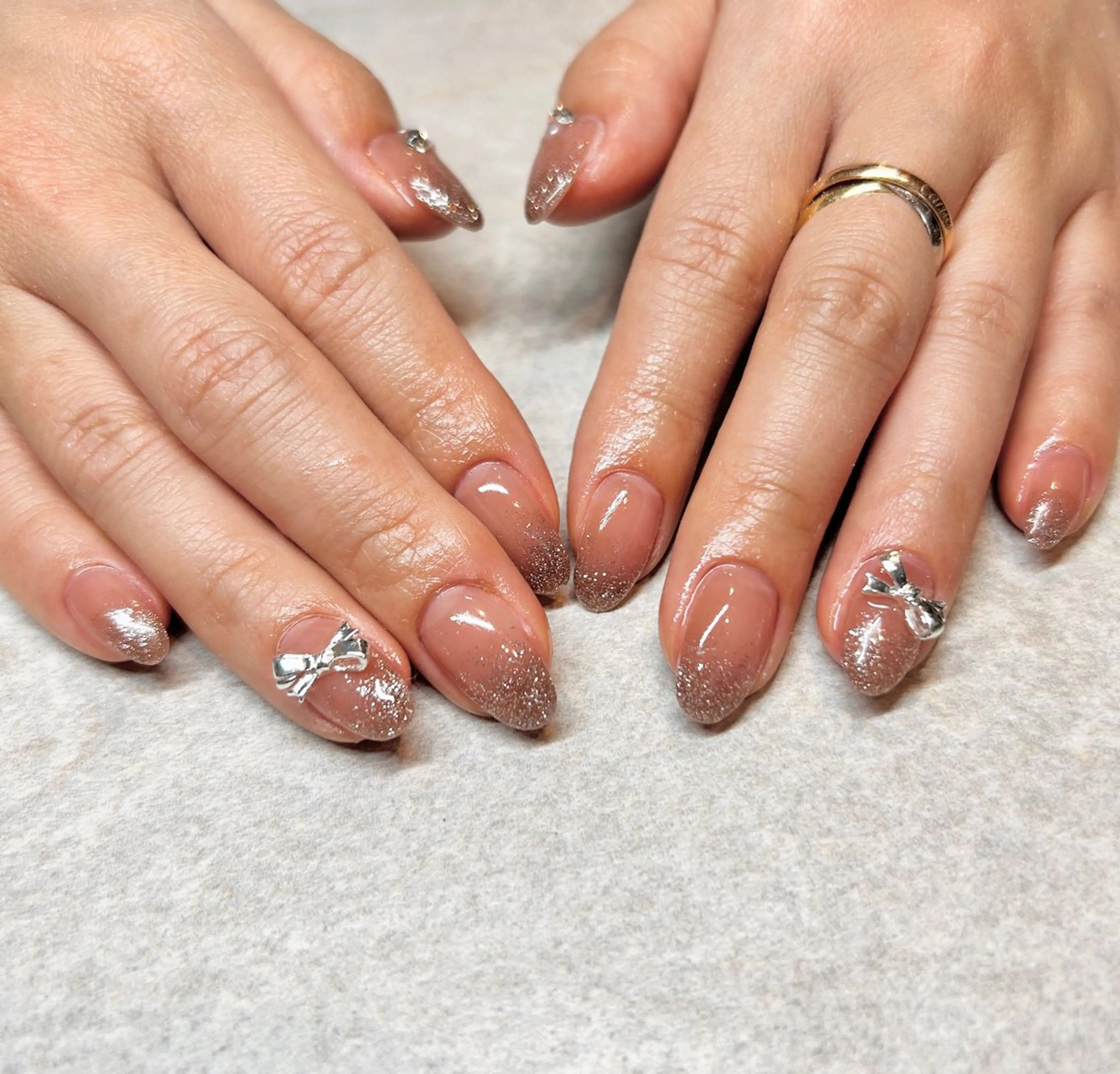 ネイル 長さ出し 持ち込み 春ネイル ハンドネイル N.style所属・Ｎ. styleのネイルデザイン