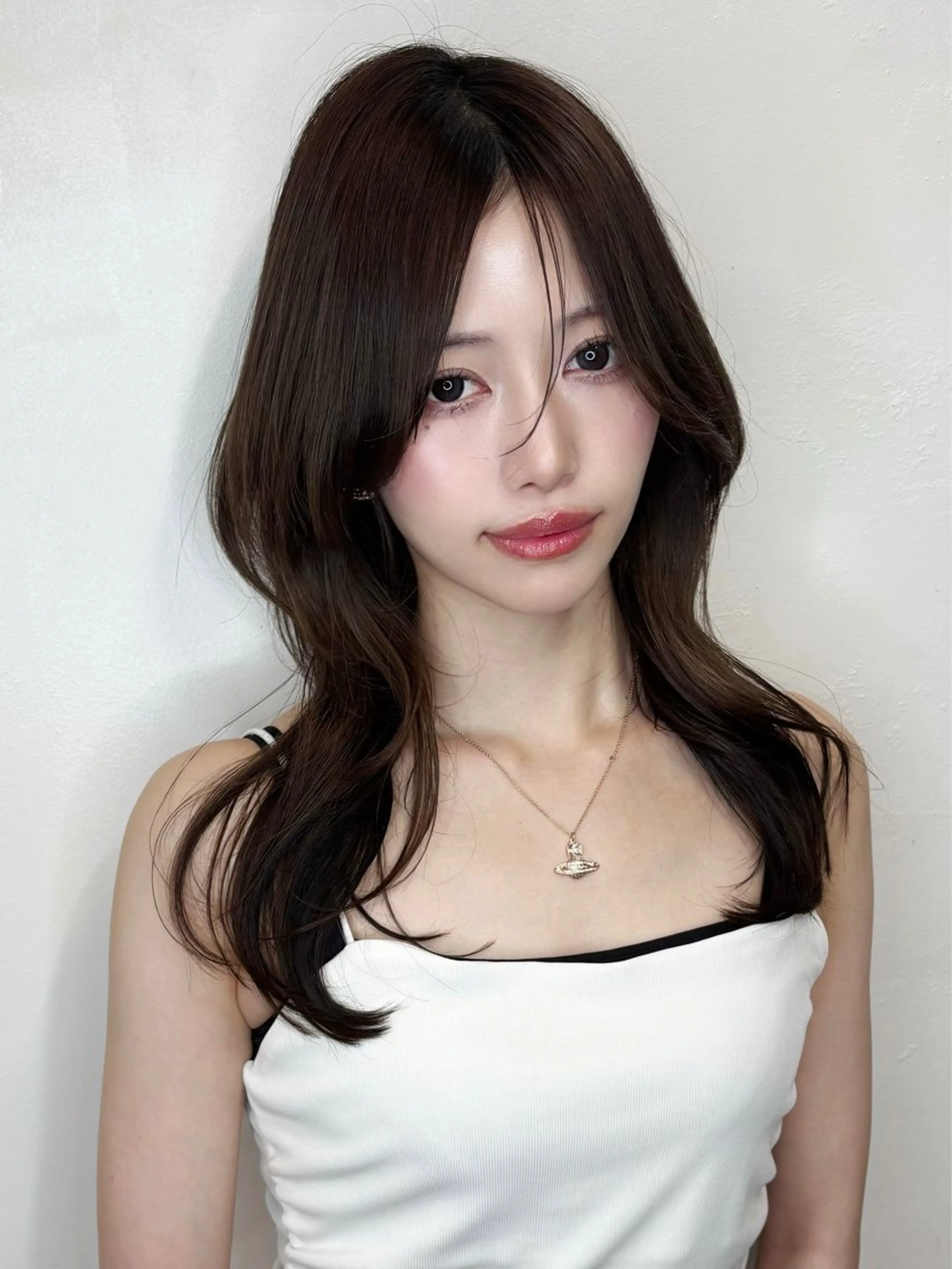 セミロング こもも/ワンホン/ 韓国/髪質改善のヘアスタイル