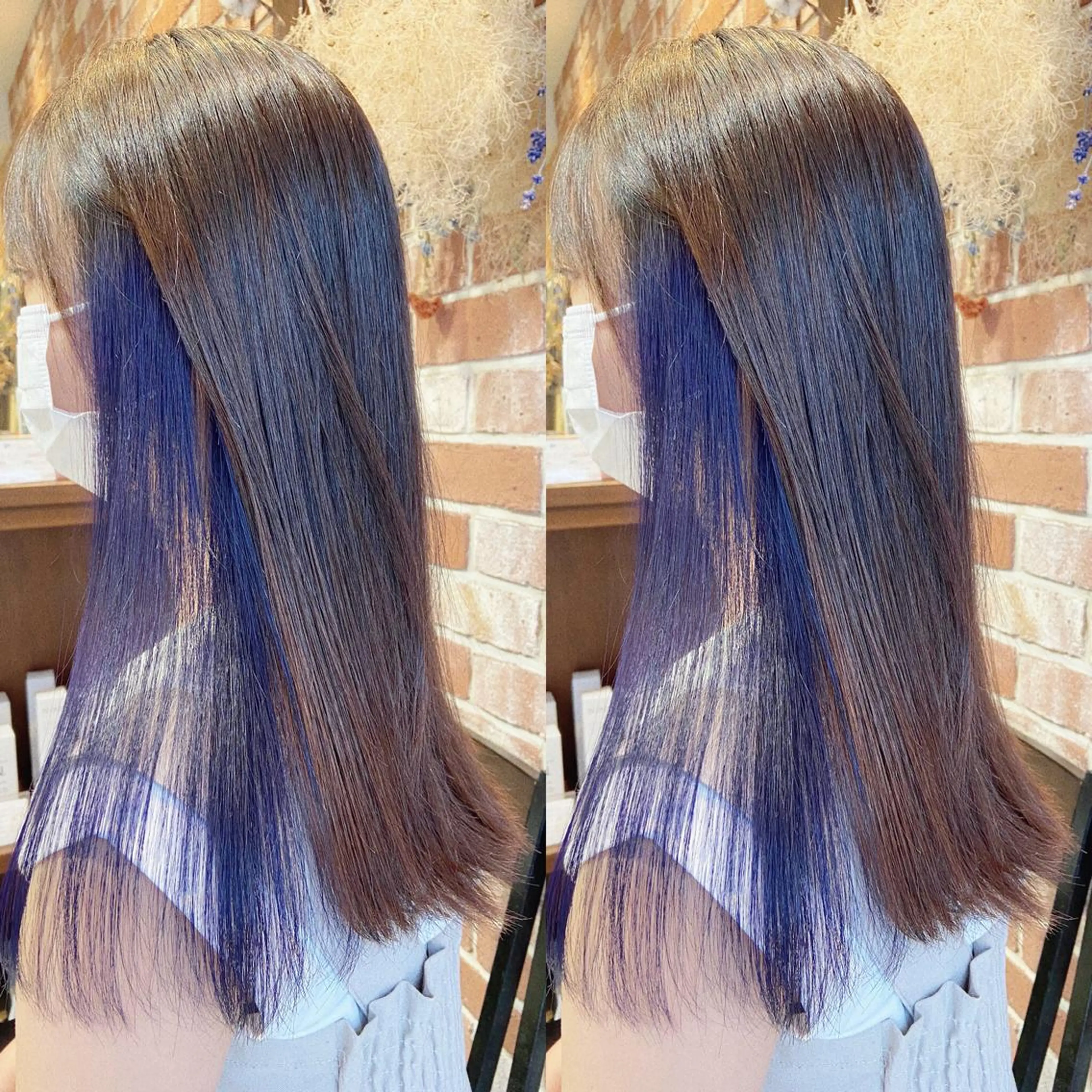 セミロング ✨ミニモ限定価格◎ ブリーチ無しカラーのヘアスタイル