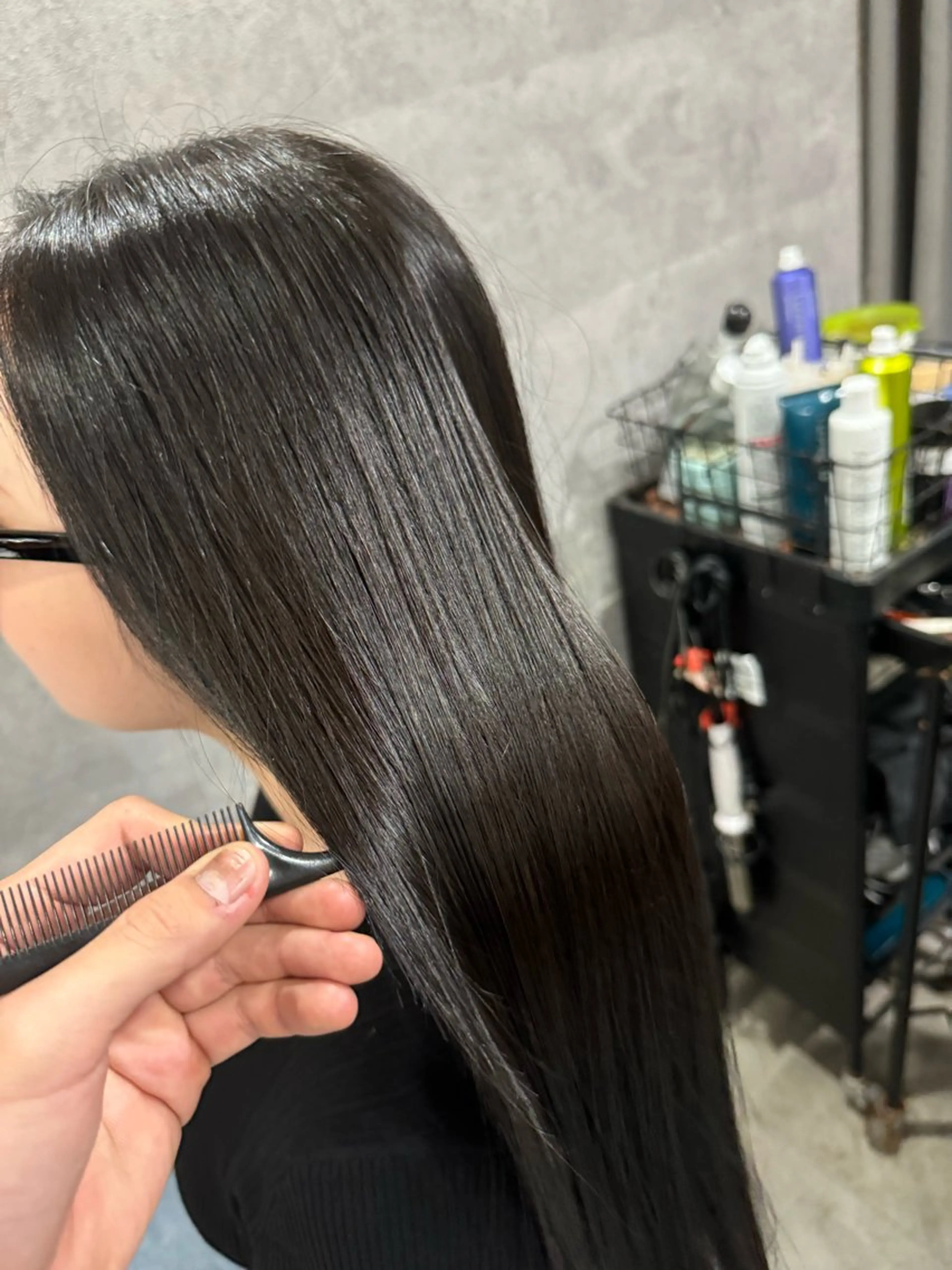 ロング ヘアカラー 難波Oli SHUTAのヘアスタイル