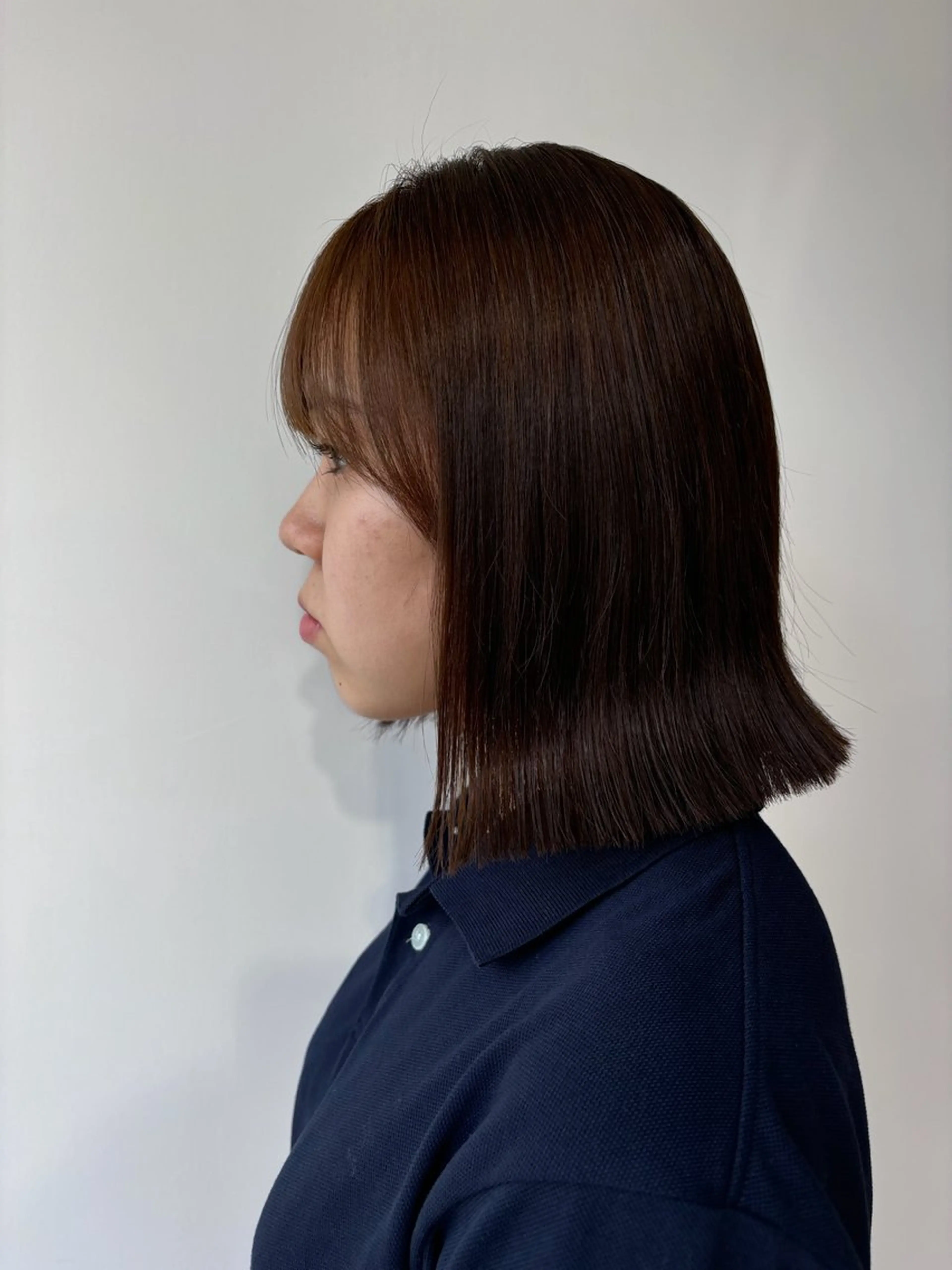 ミディアム ボブ 瀬戸 杏珠のヘアスタイル