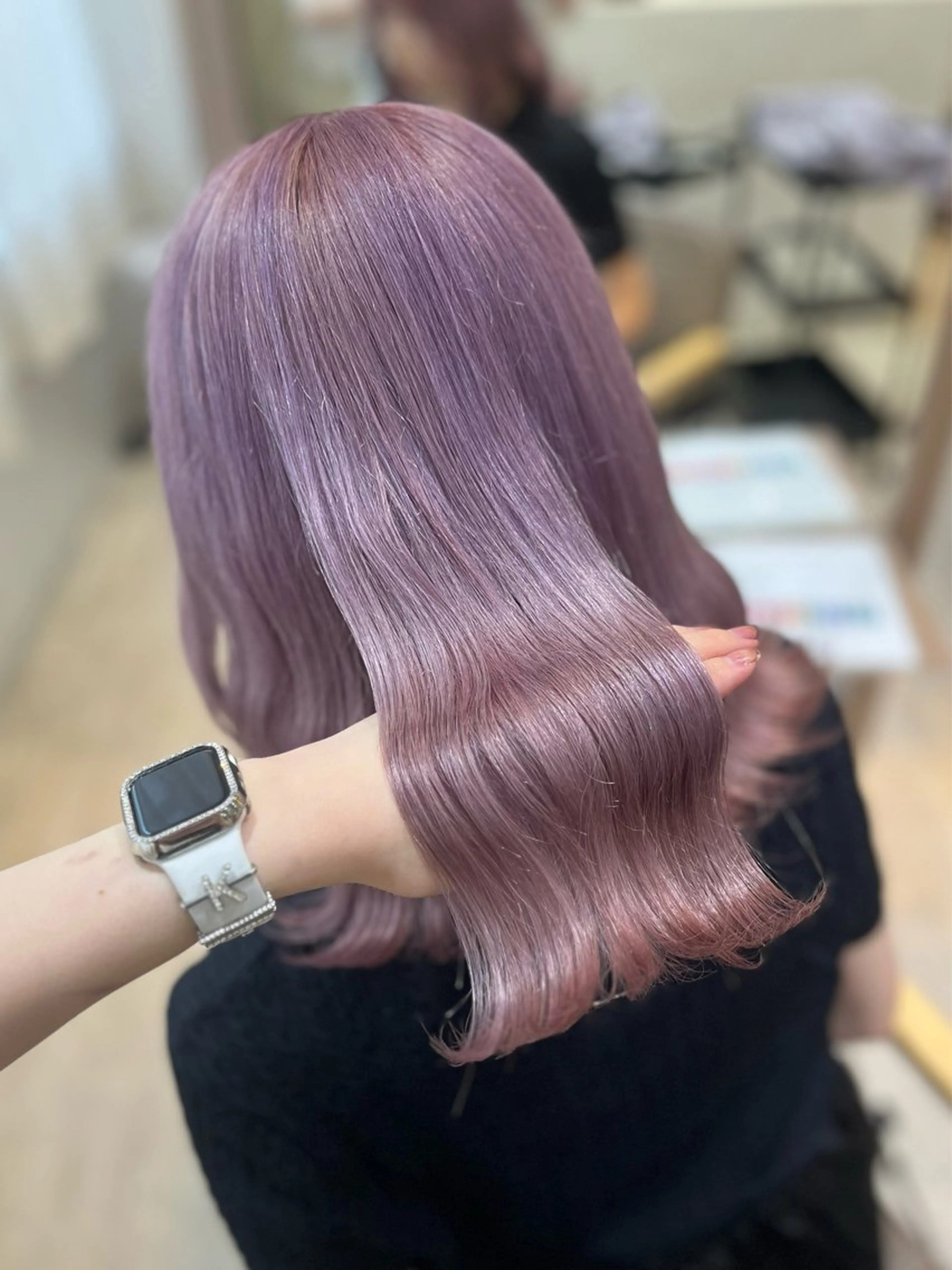 ミディアム カラー lovis kurea☆のヘアスタイル