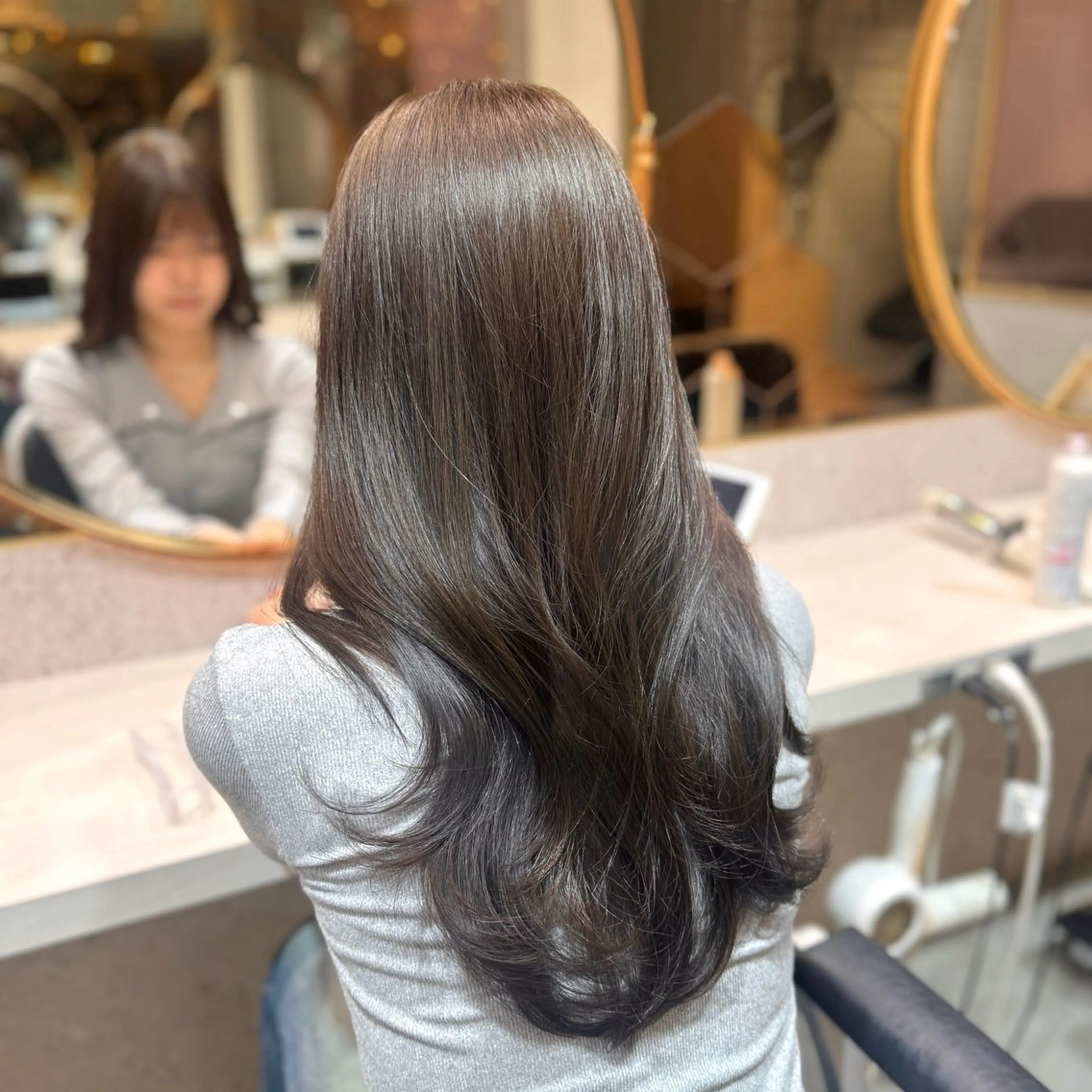 ロング カット ヘアカラー トリートメント 🎀しゅな/韓国 レイヤー/透明感♡のヘアスタイル