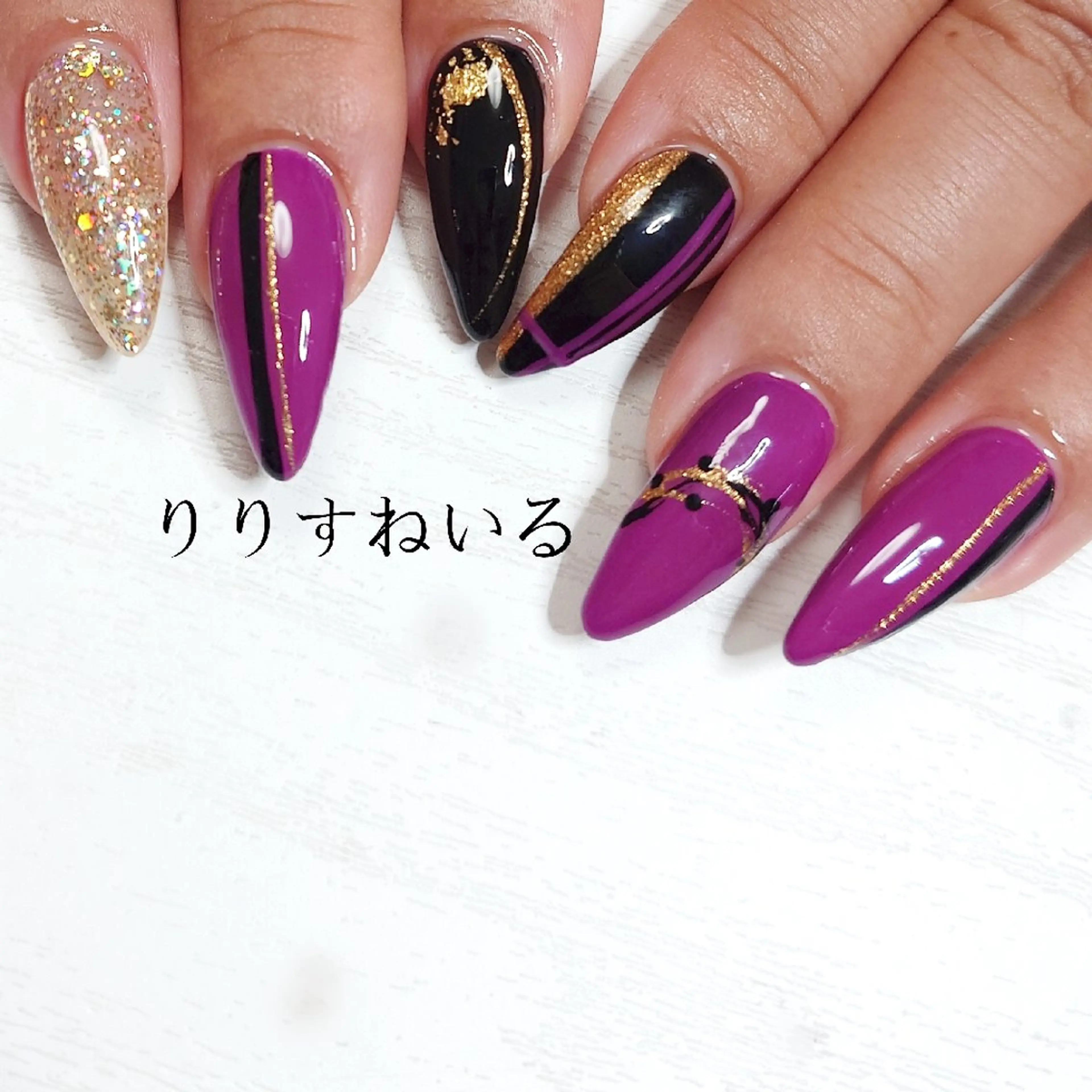 ネイル 成人式 冬ネイル ハンドネイル Lilith Nailのネイルデザイン
