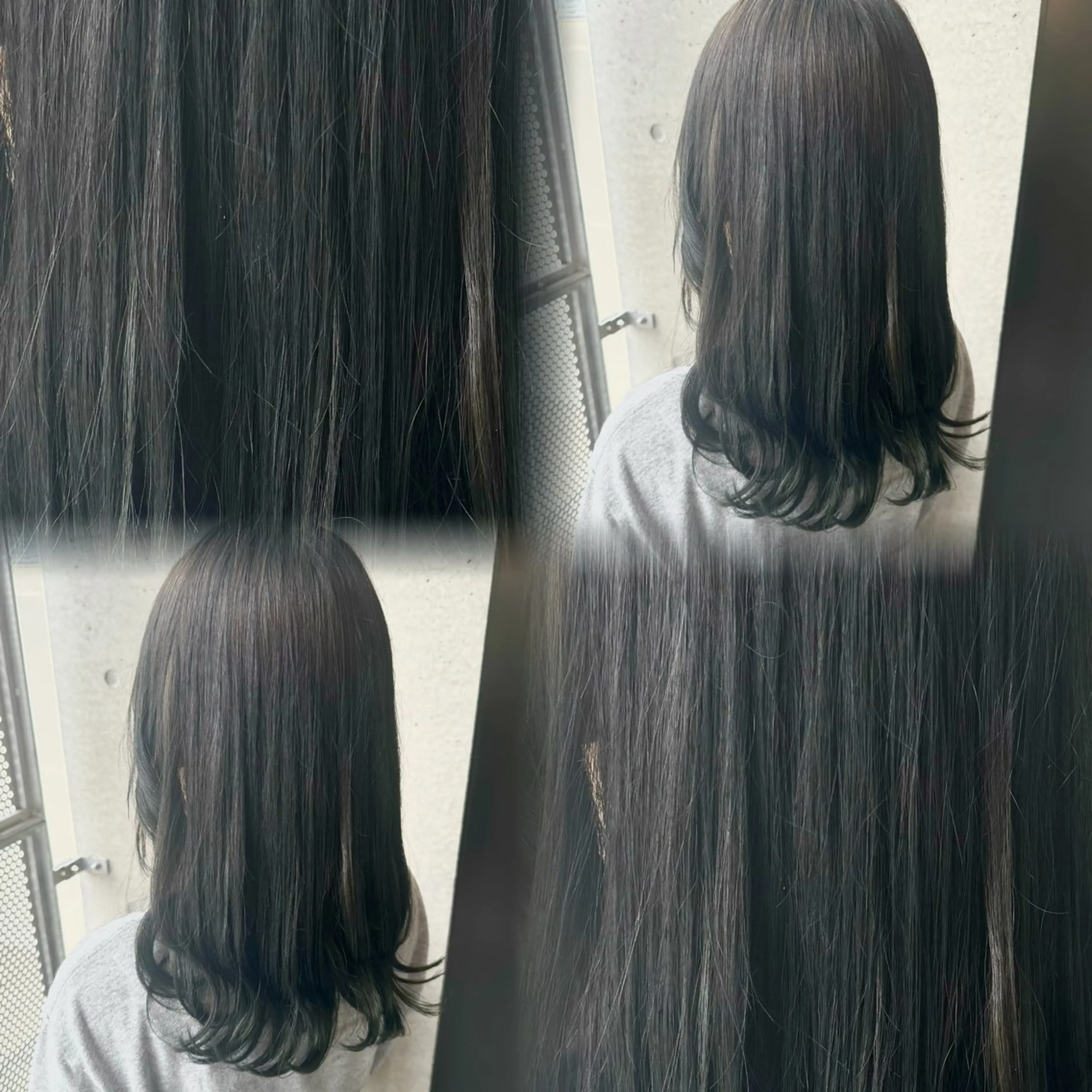 セミロング カラー ヘアカラー トリートメント 髙橋 李里亜のヘアスタイル