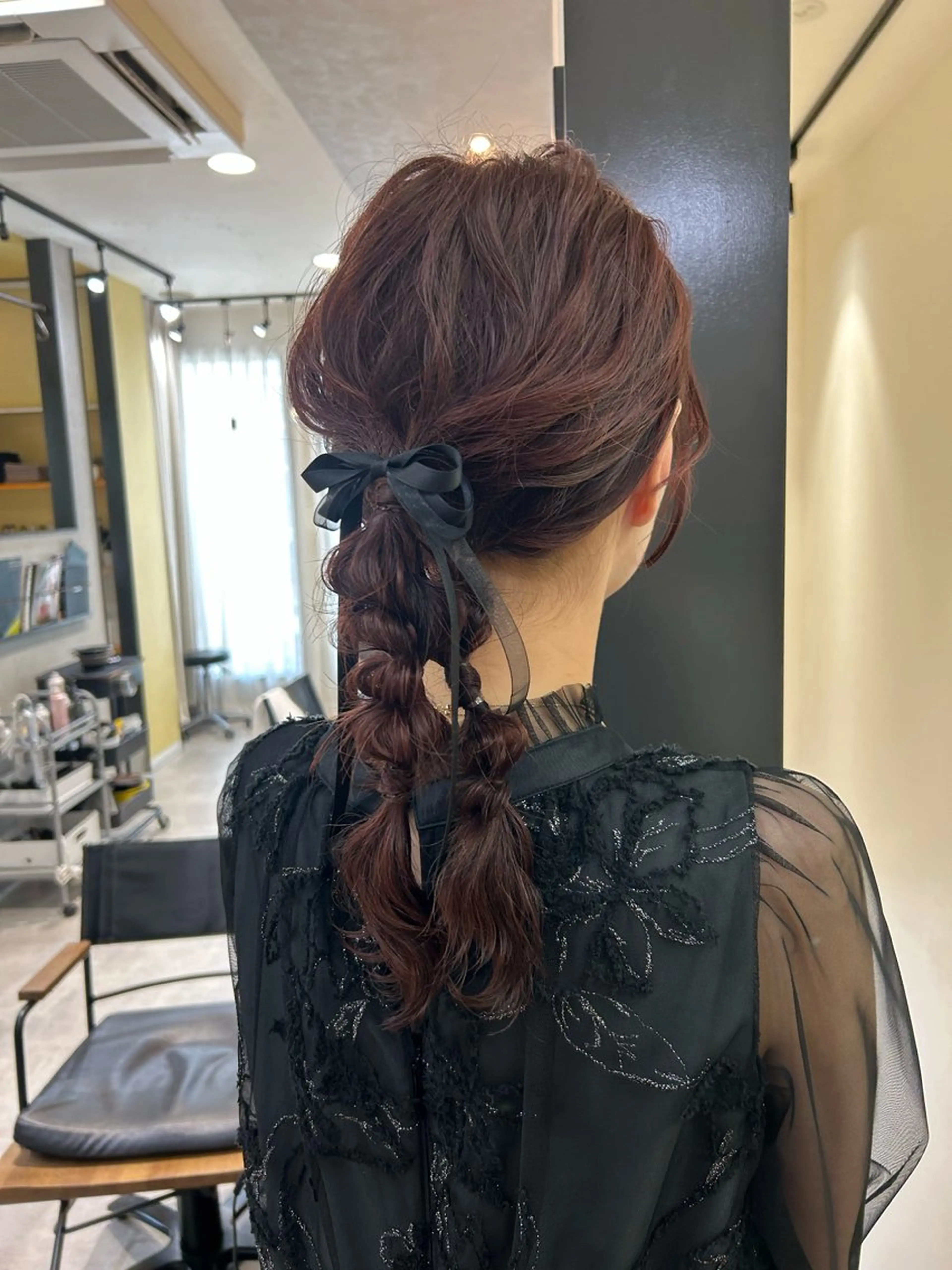 ロング ヘアアレンジ ヘアセット hub hair レイヤー/透明感のヘアスタイル