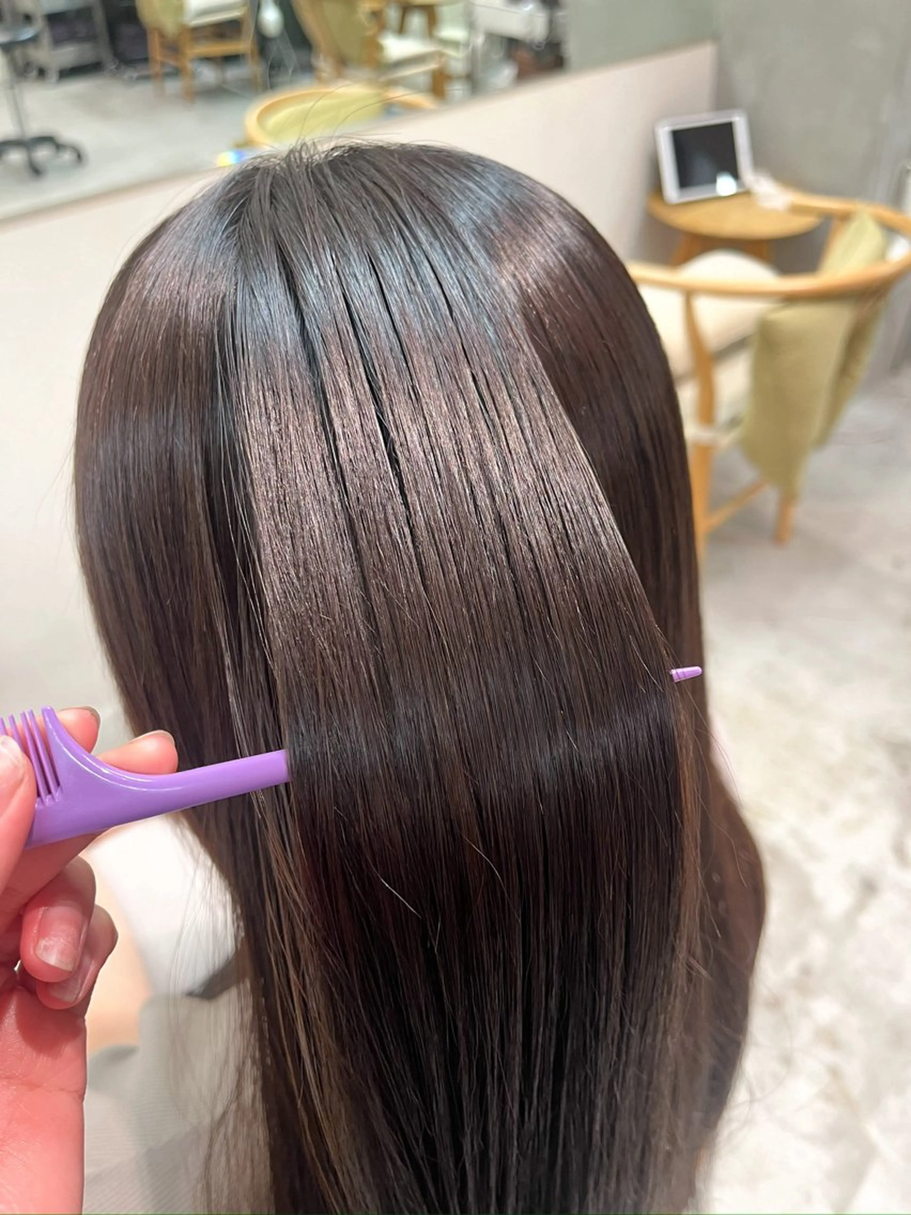 ロング 縮毛矯正 カットモデル募集 🍒/北爪まゆのヘアスタイル