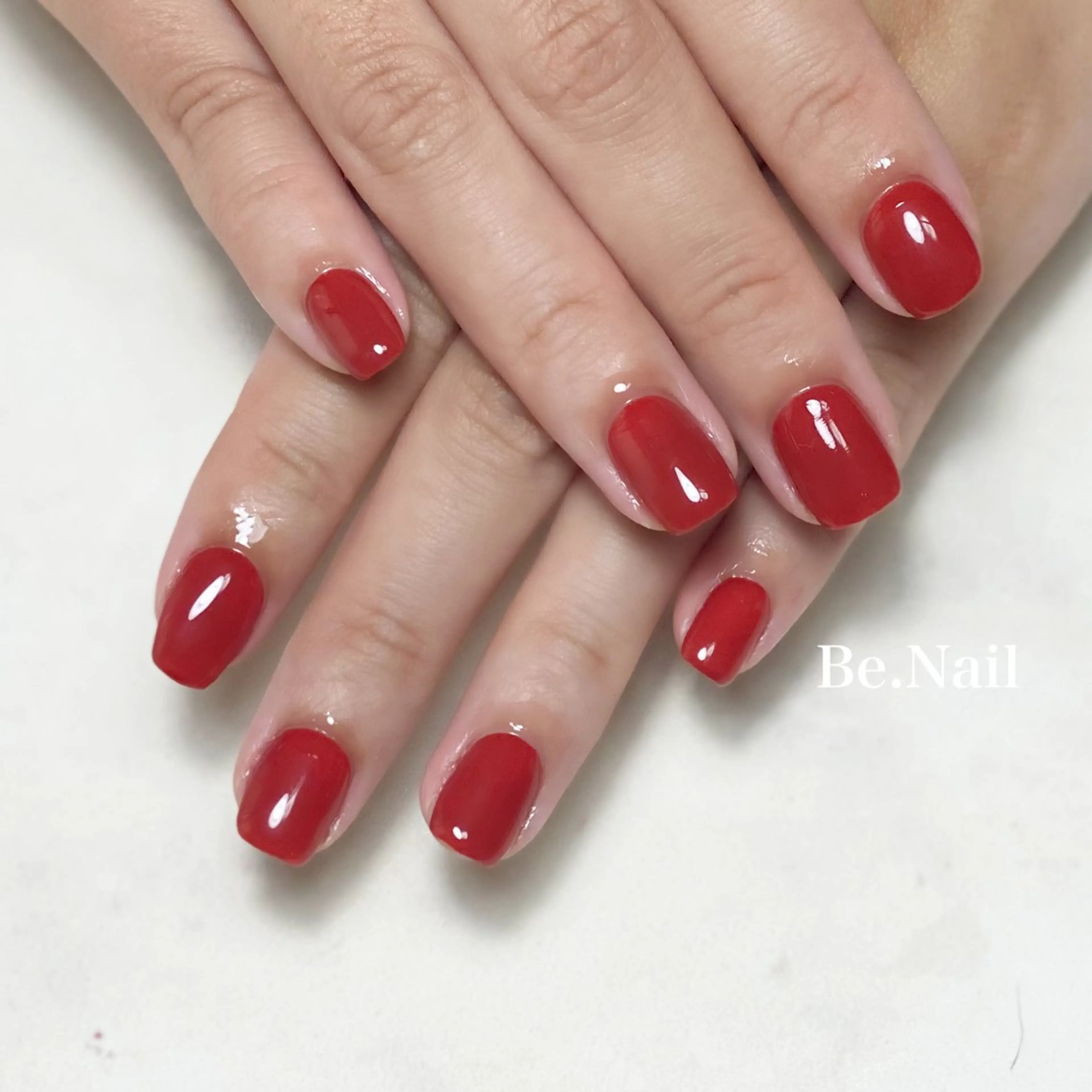 ネイル ジェルネイル ワンカラーネイル ショートネイル シンプルネイル Be. Nailのネイルデザイン