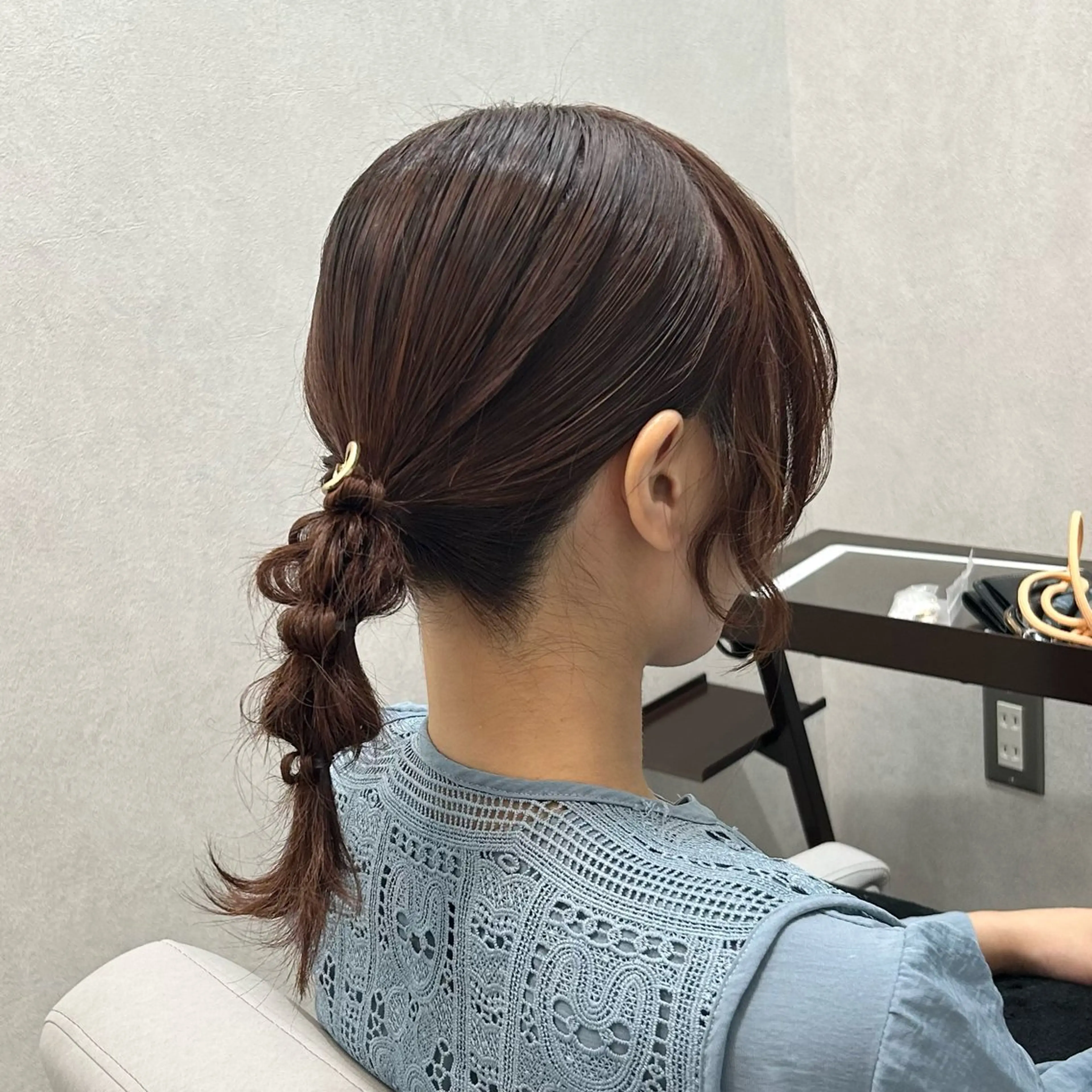 ミディアム ヘアアレンジ ヘアセット sita stylist　あみのヘアスタイル