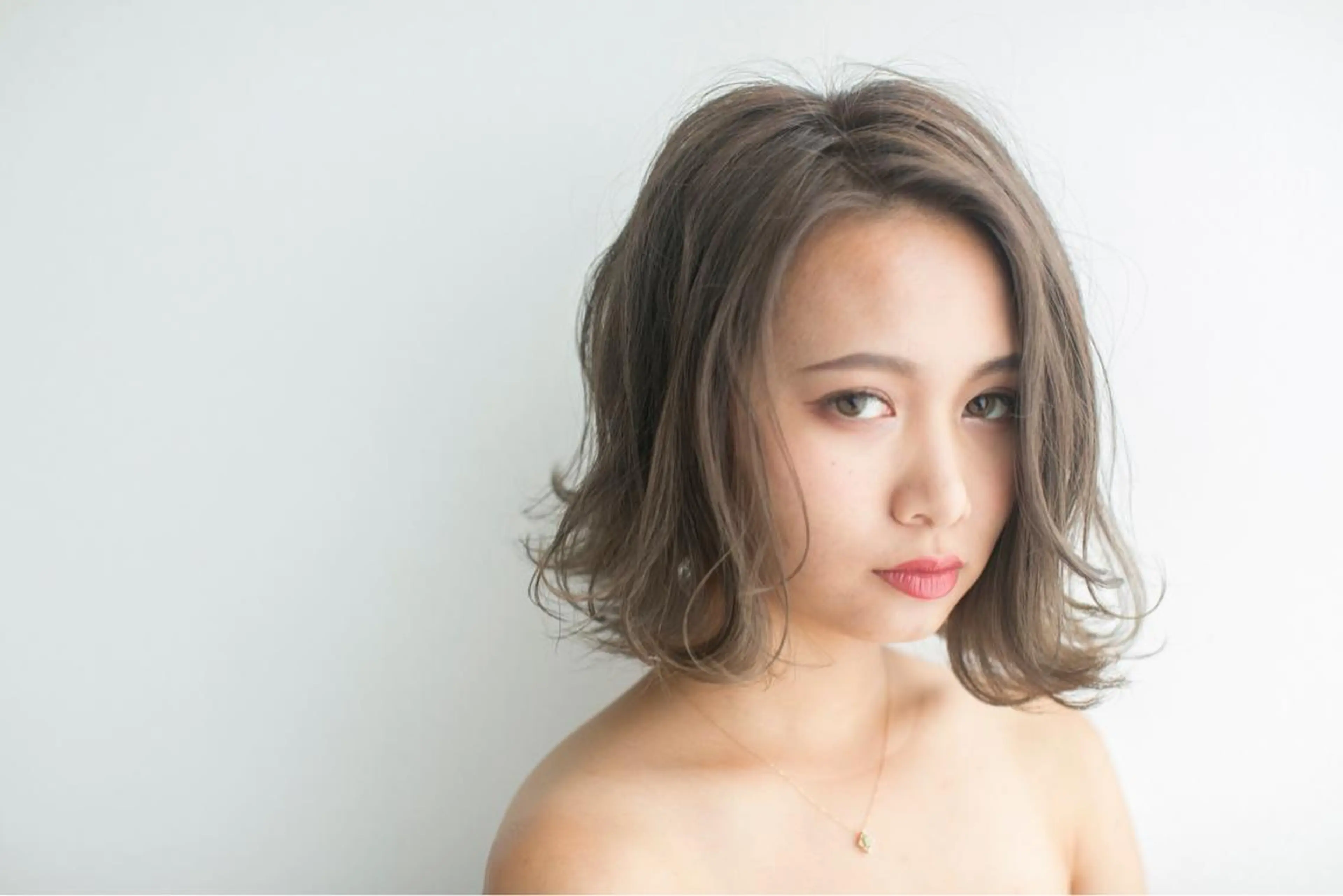 ミディアム カラー パーマ メンズ annuy 。のヘアスタイル