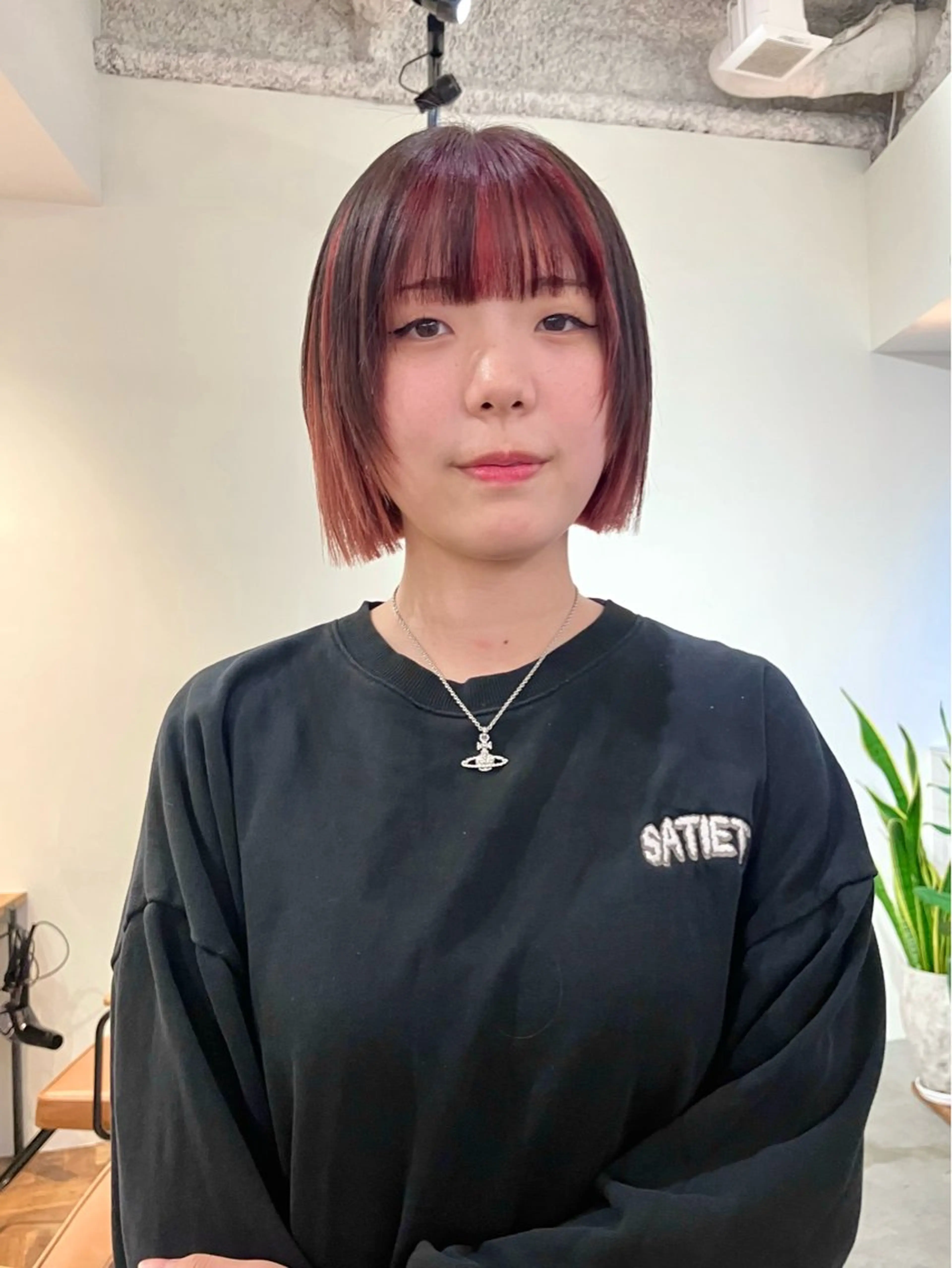 ショート ボブ カット 切りっぱなしボブ 大阪梅田/きょうかのヘアスタイル