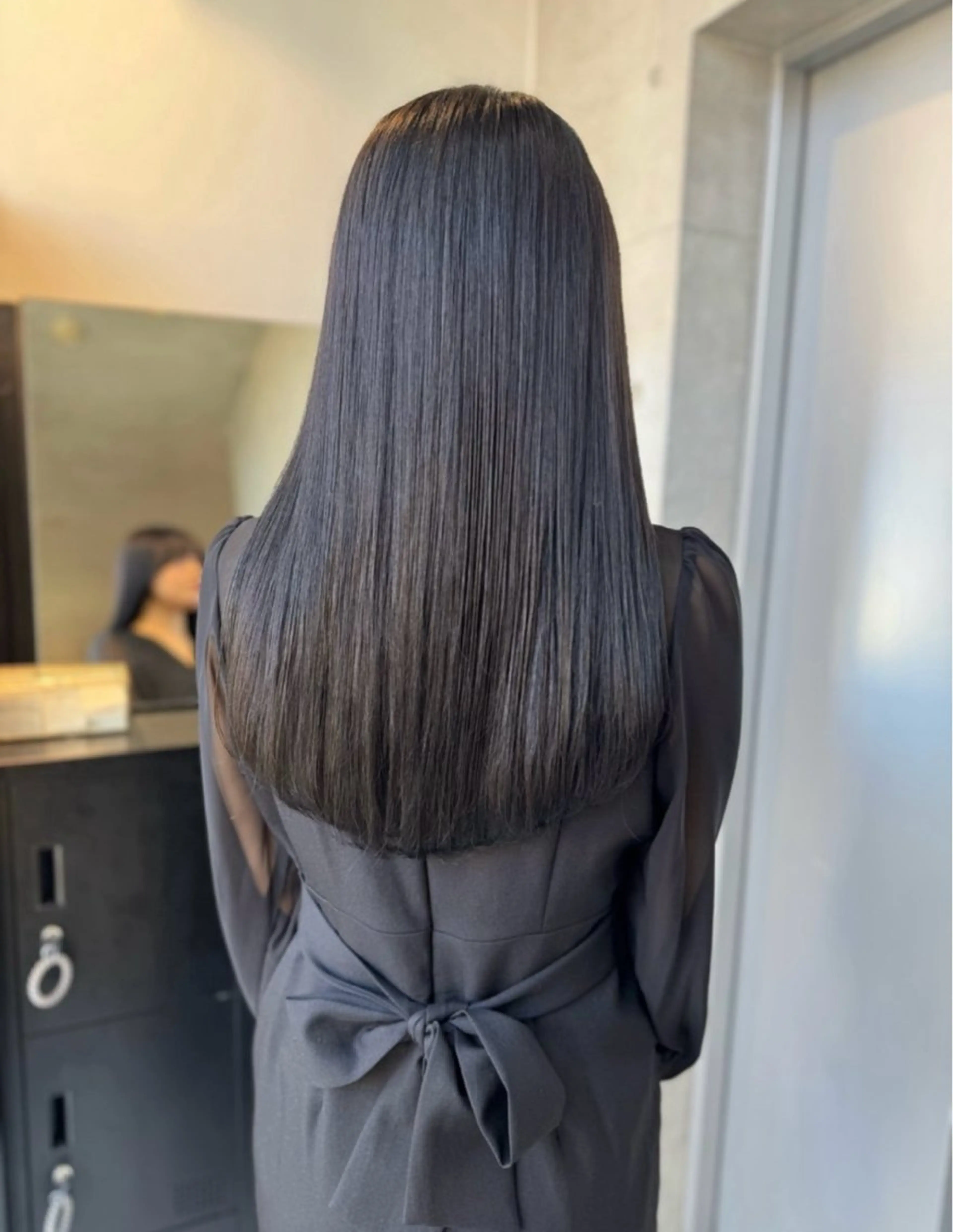 ロング カラー パーマ ヘアアレンジ カット ヘアカラー トリートメント 透明感/オリーブ/ グレージュ/YUKAのヘアスタイル