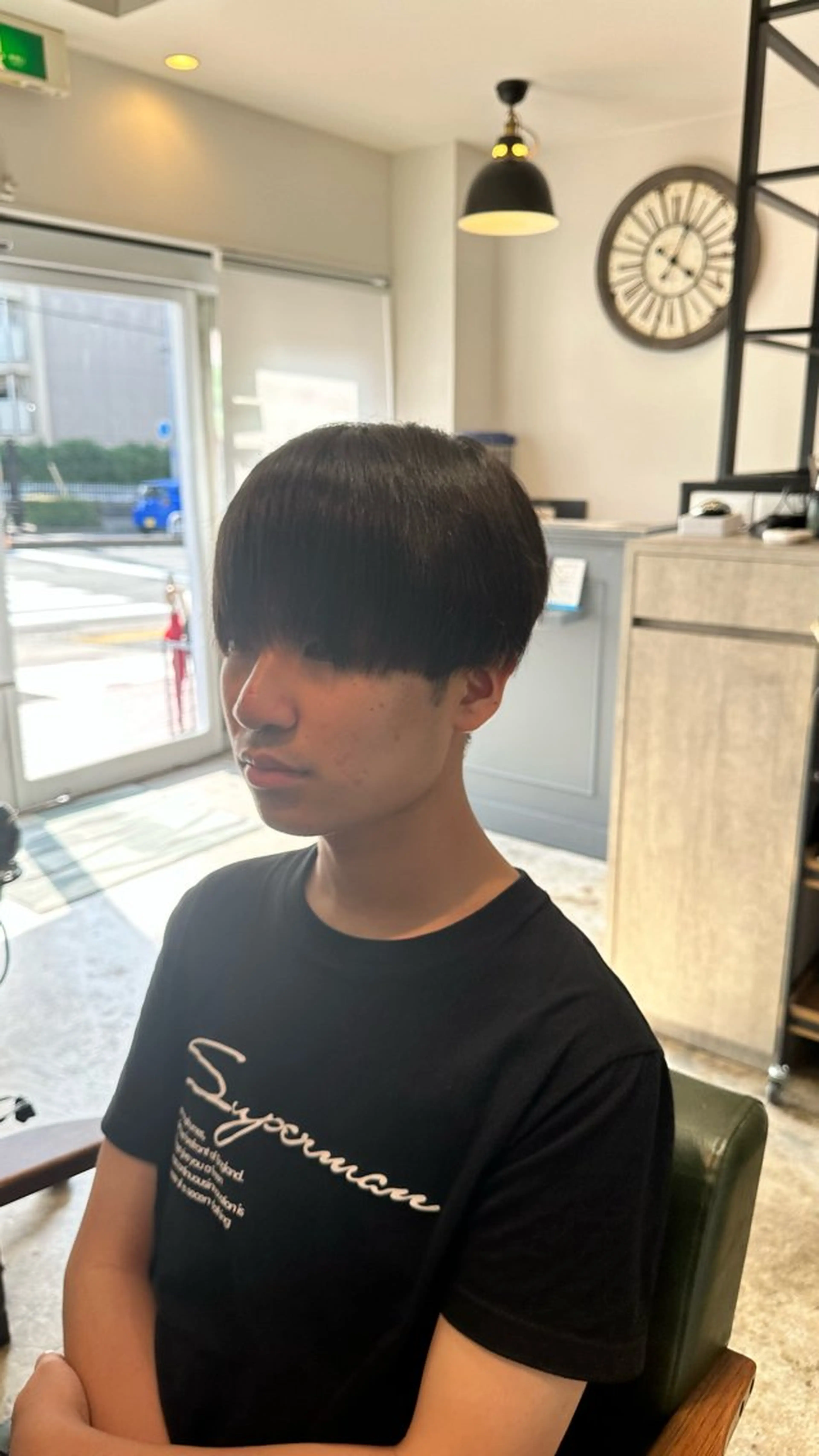 ショート メンズ マッシュ 縮毛矯正 カット 縮毛矯正 メンズサロン alfRed白井のヘアスタイル